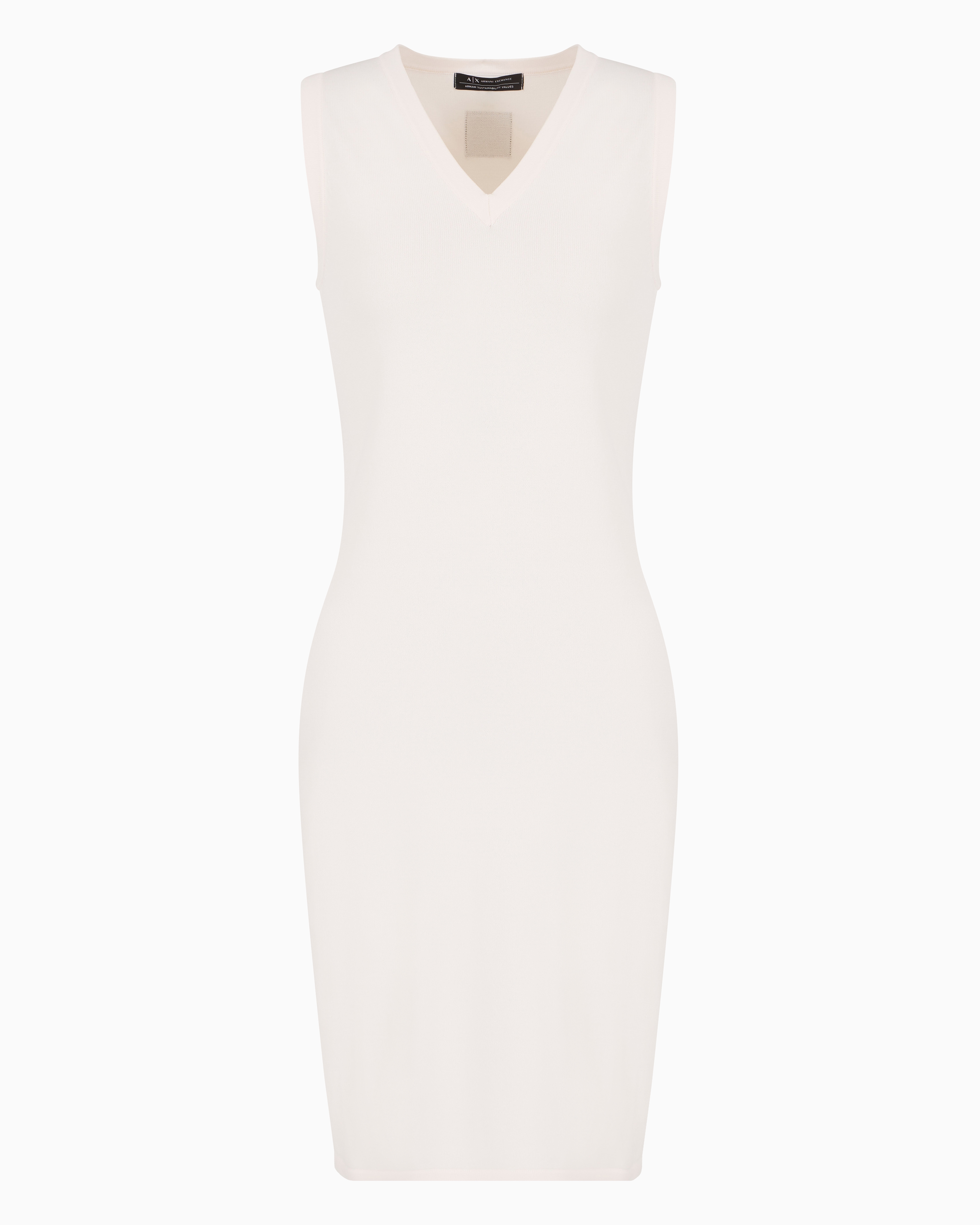 Armani Exchange Official Store Midi Dresses In White