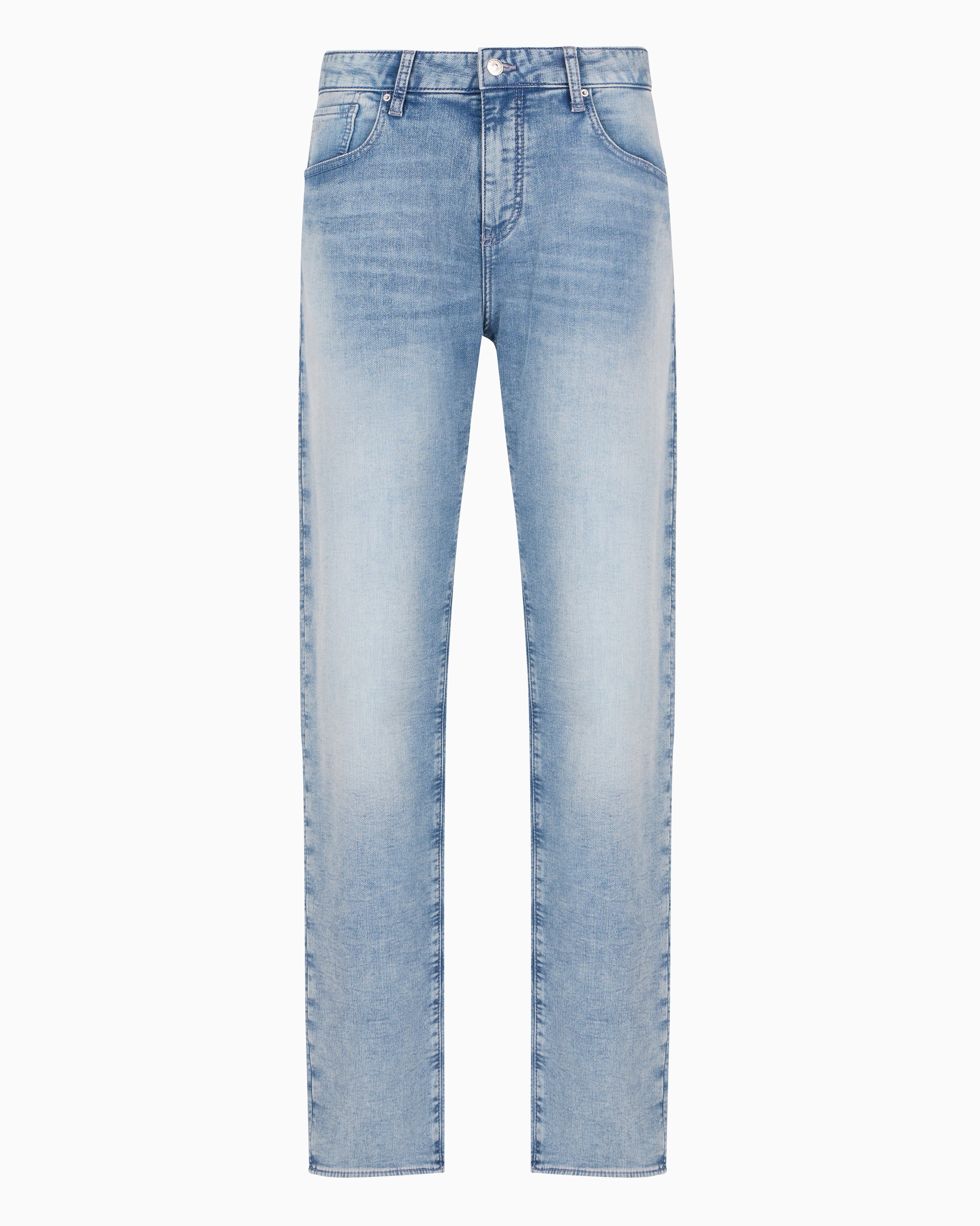 Armani Exchange Official Store Slim Fit Jeans In Light Blue