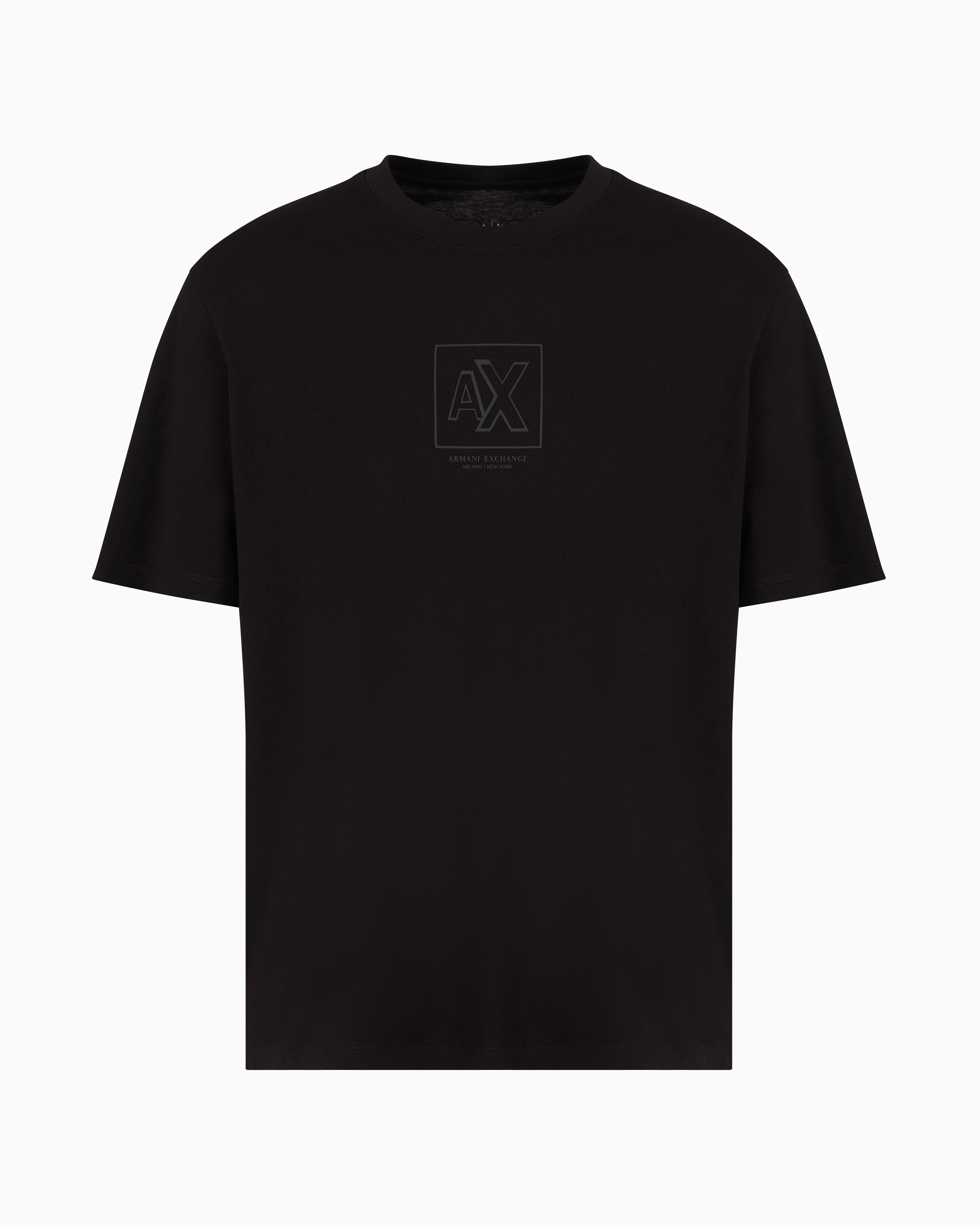 Armani Exchange Official Store Regular Fit T-shirts In Black