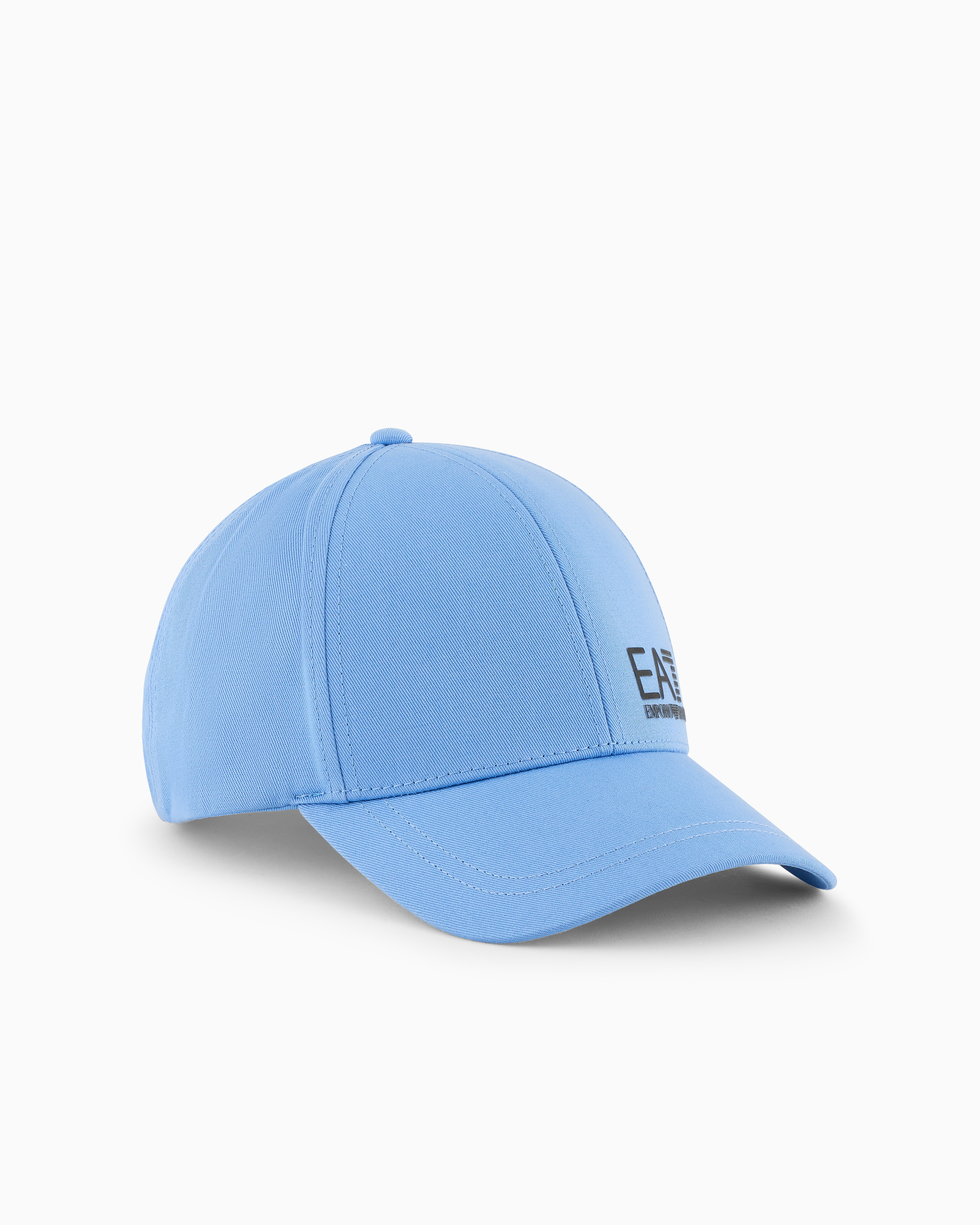 Ea7 Official Store Train Core Cotton Baseball Cap In Electric Blue