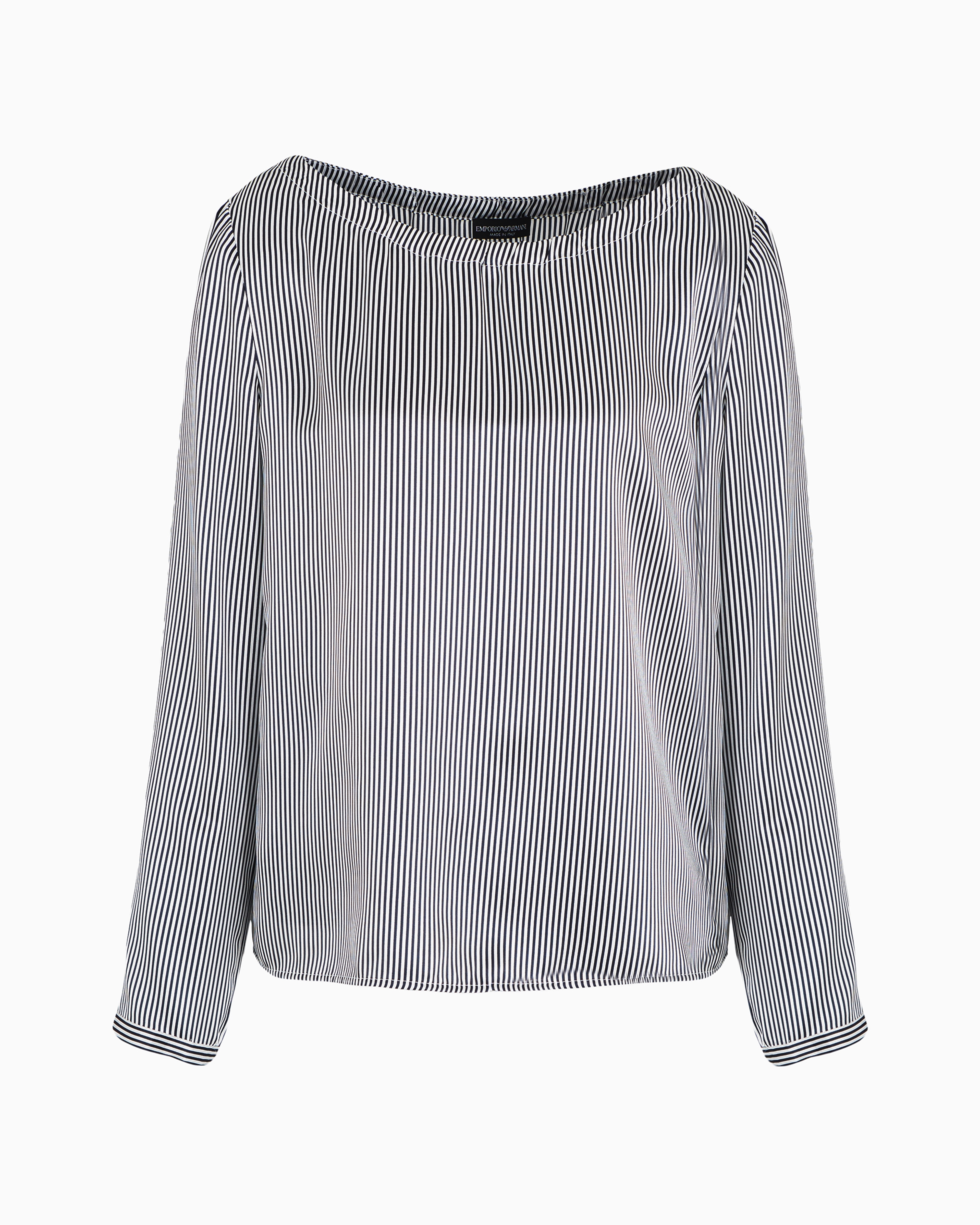 Emporio Armani Official Store Blouses In Bianco E Nero