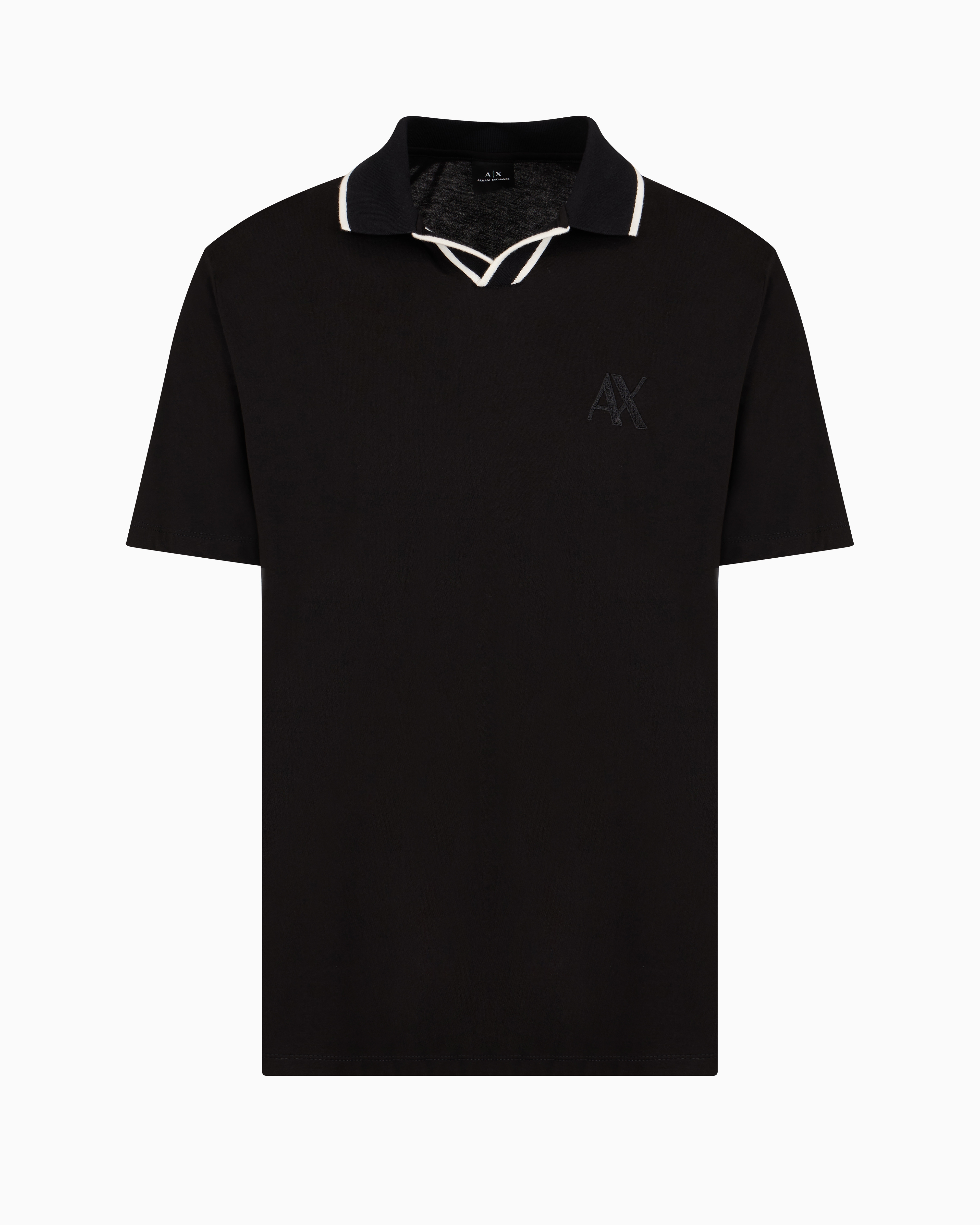 Armani Exchange Official Store Polo Shirts In Black