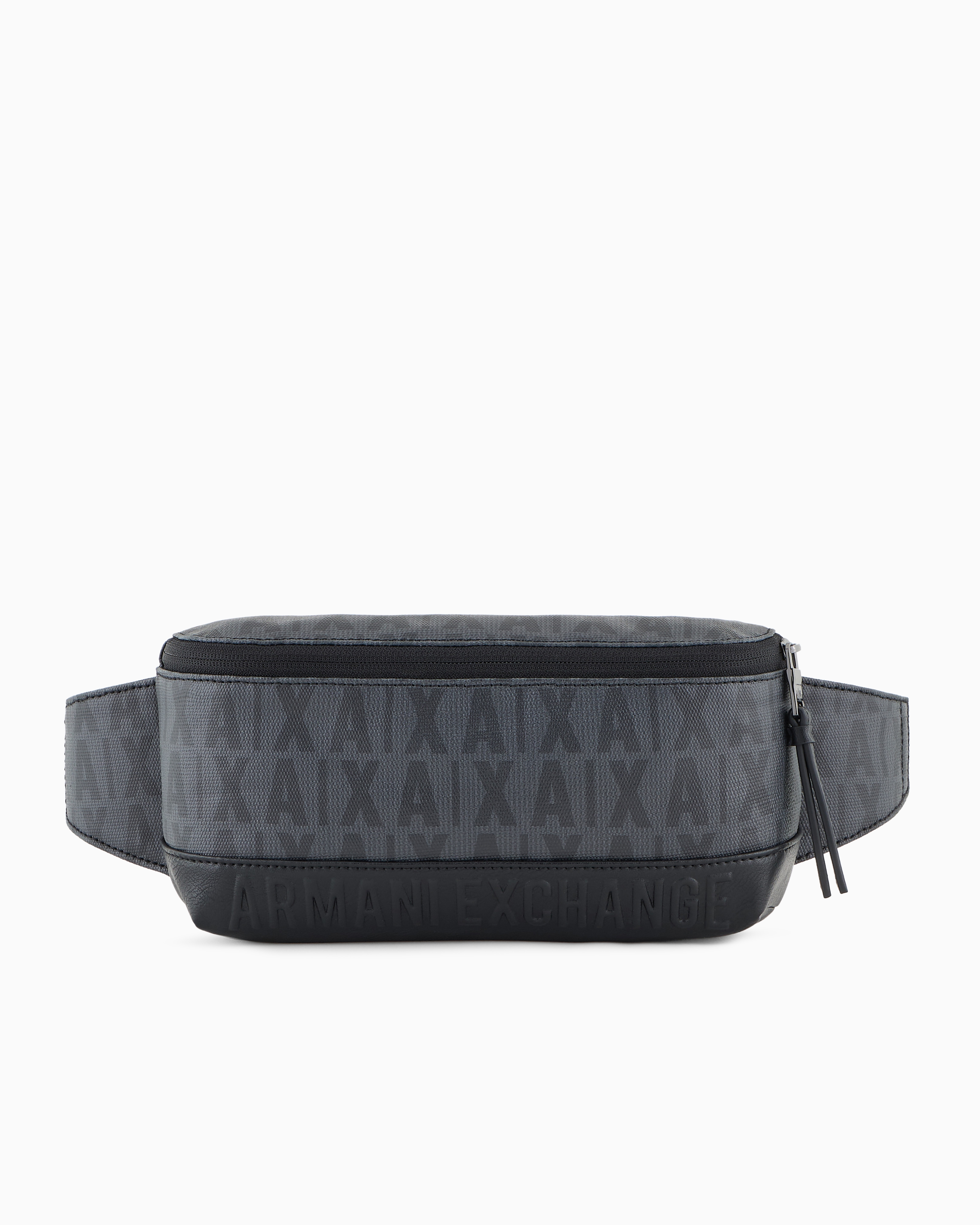 Armani Exchange Official Store Belt Bags In Dark Gray Logo