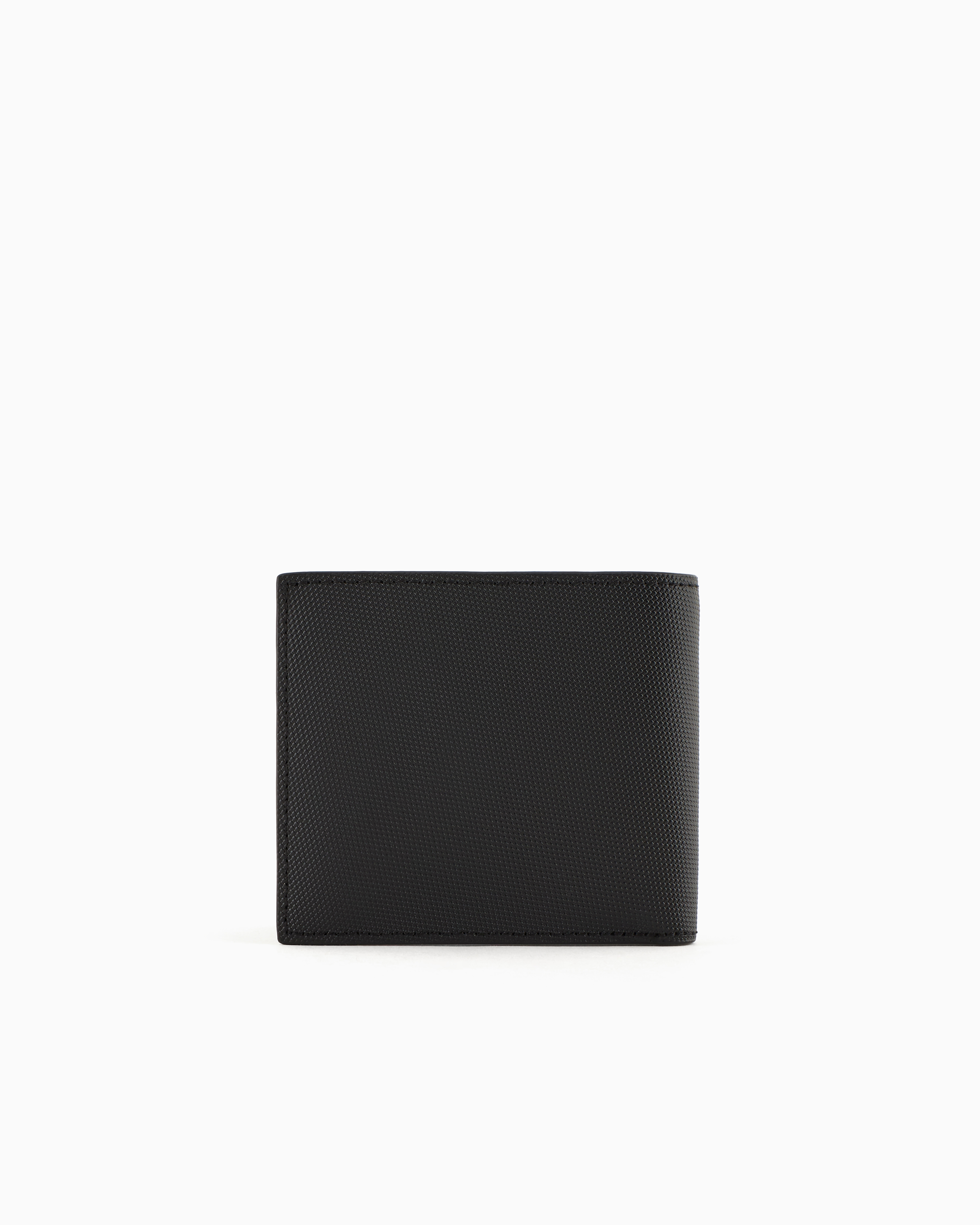 Shop Armani Exchange Book Wallet With Colored Bands And Logo Print In Black