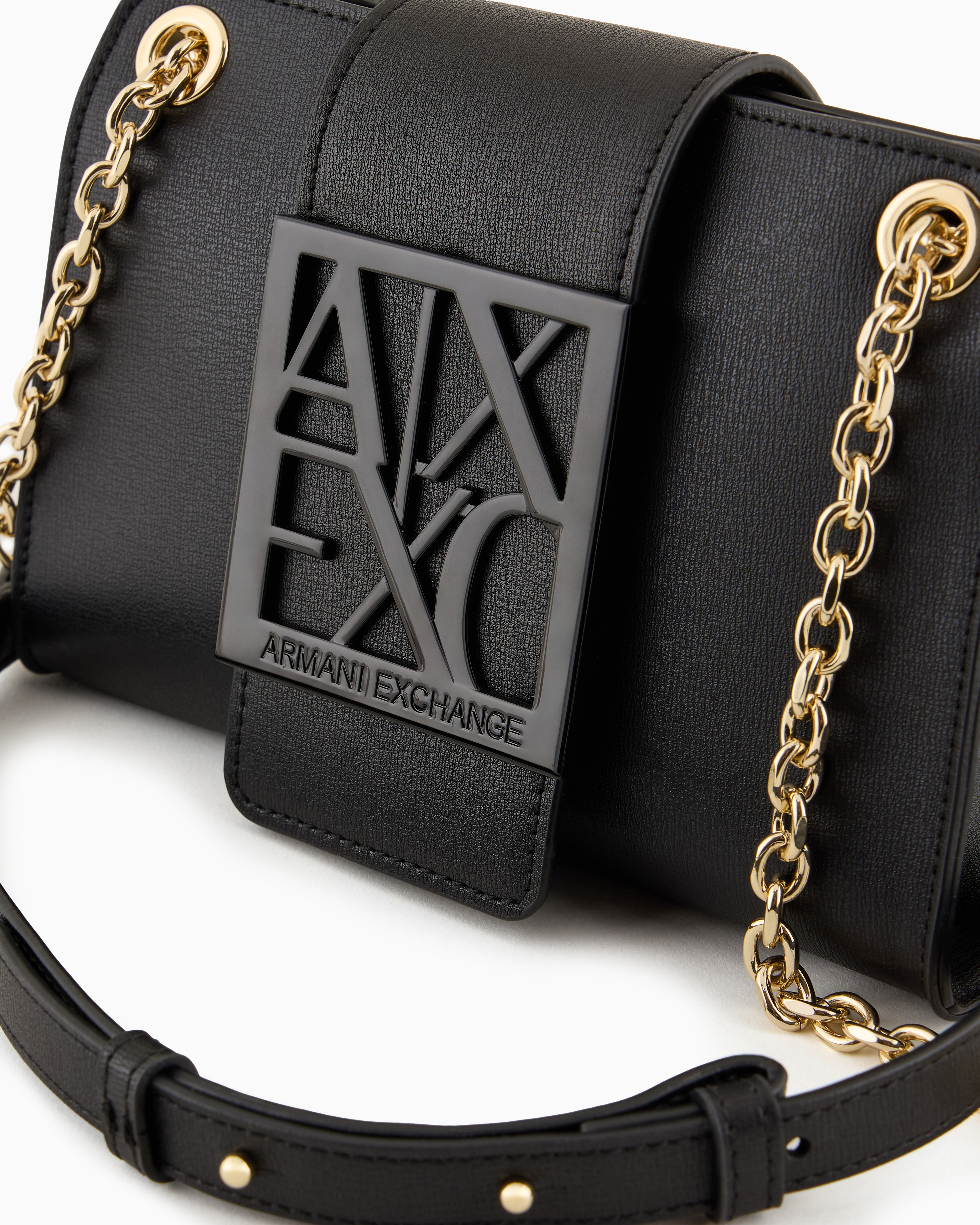Armani Exchange Shoulder Bag Woman Color Black In Black