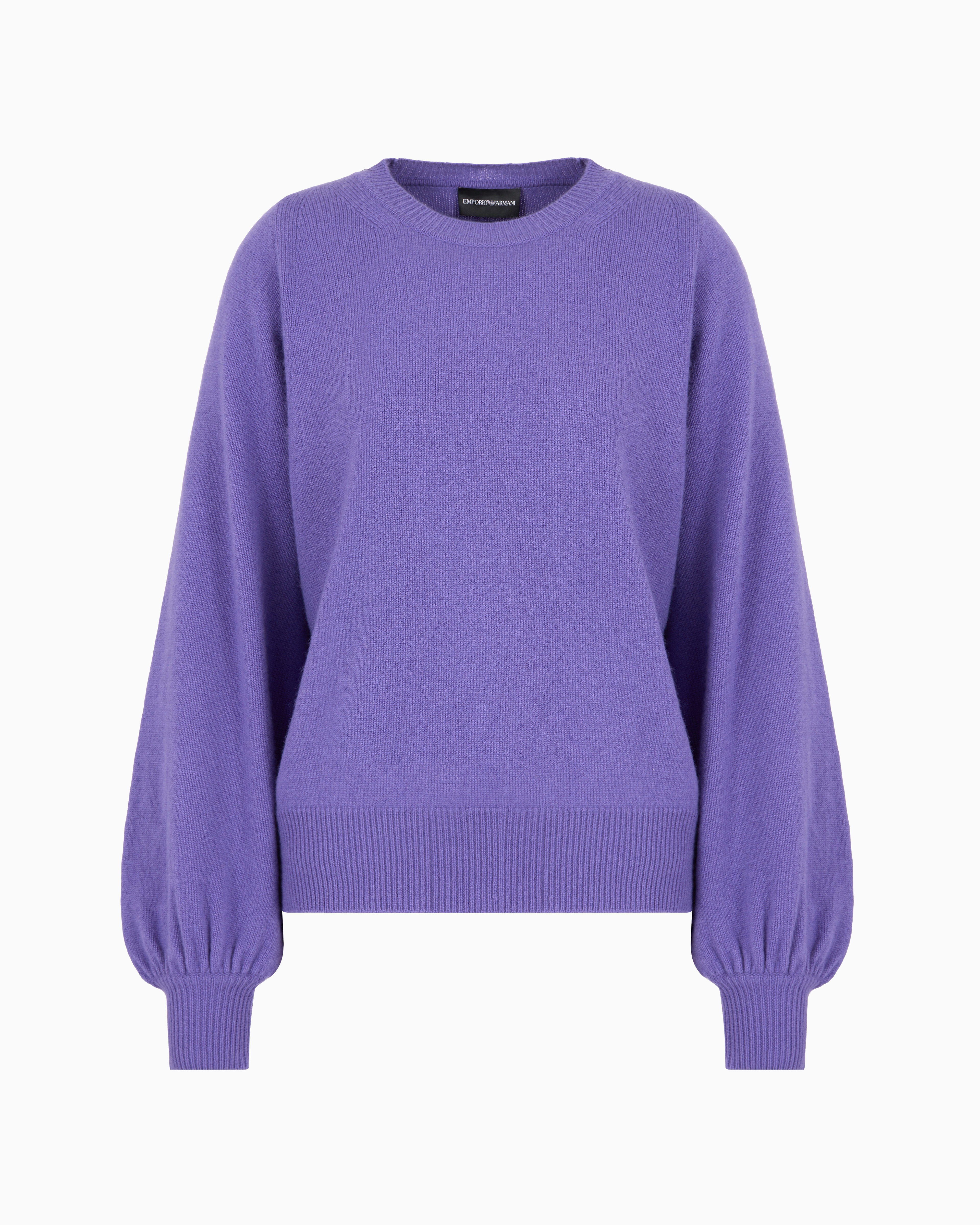 Emporio Armani Official Store Sweaters In Purple