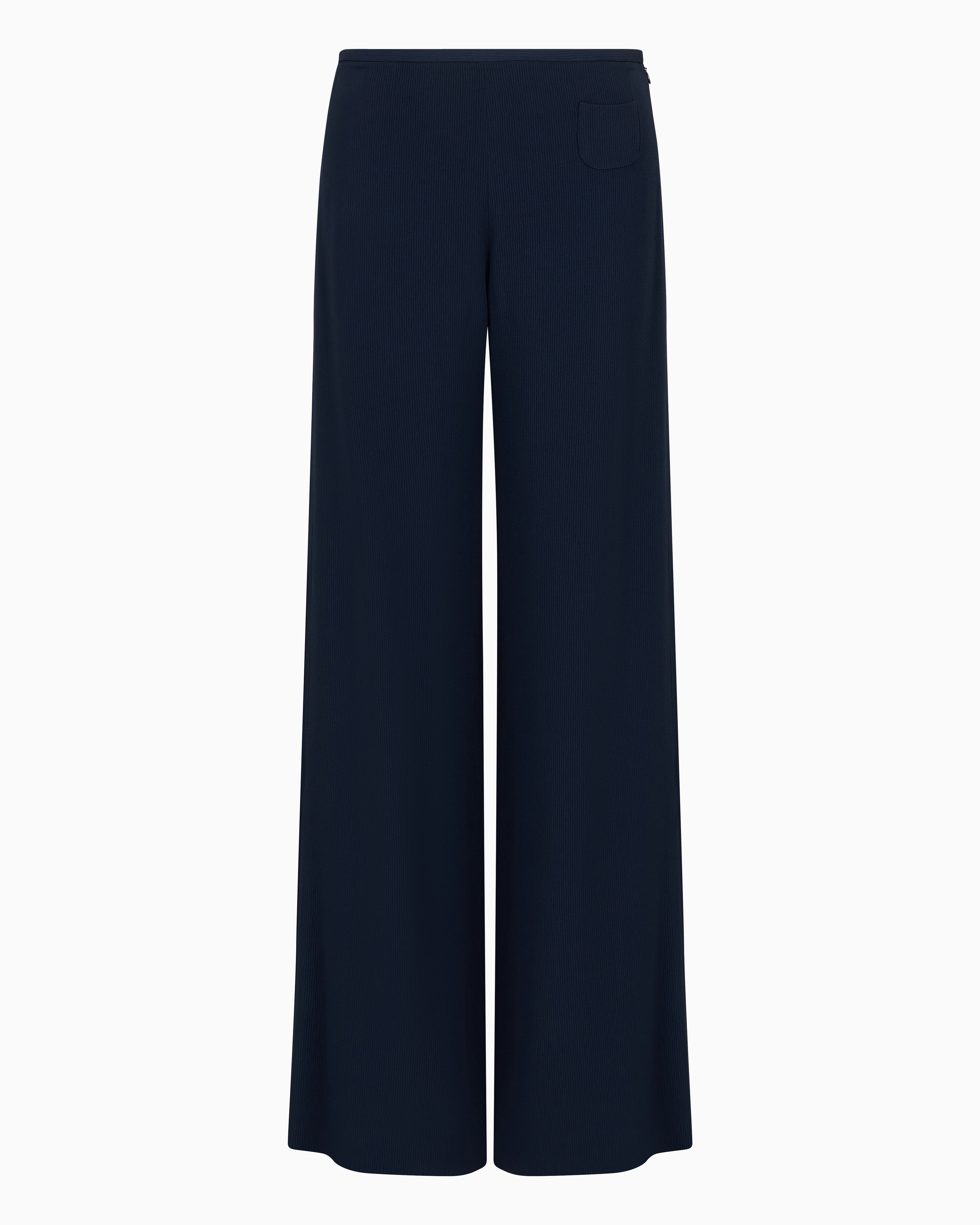 Emporio Armani Official Store Casual Trousers In Navy Blue