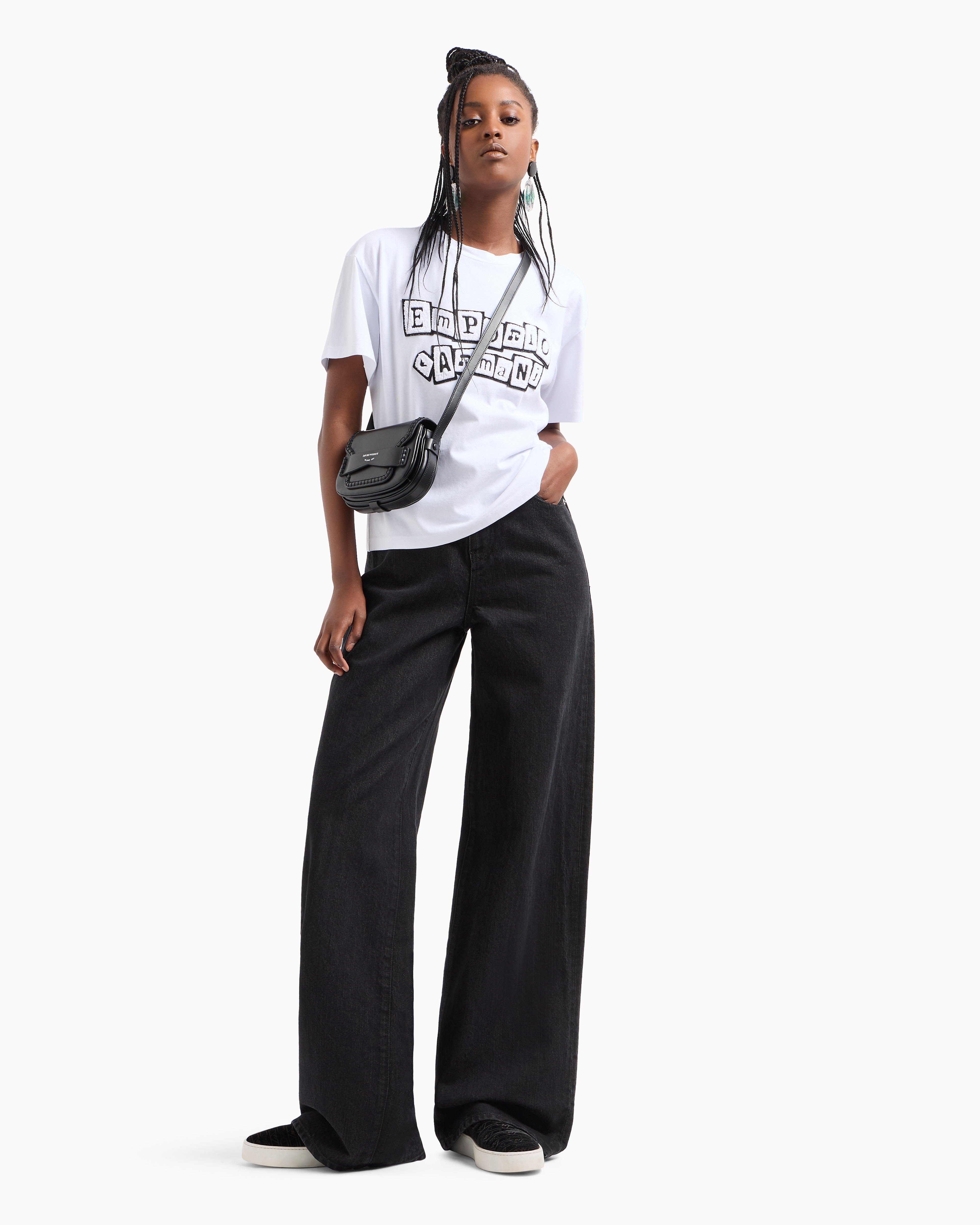 Emporio Armani Official Store Regular Fit T-shirts In White