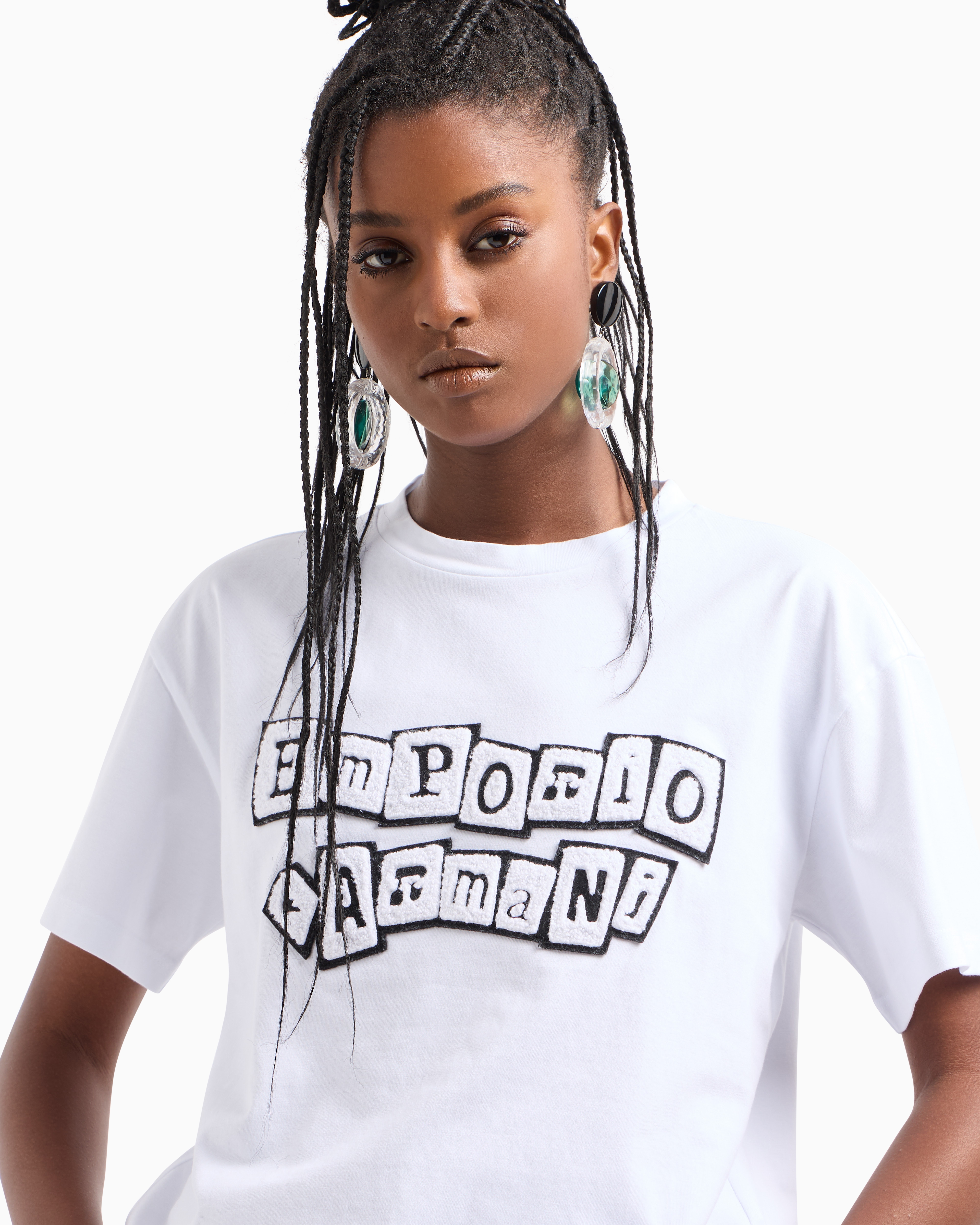 Emporio Armani Official Store Regular Fit T-shirts In White