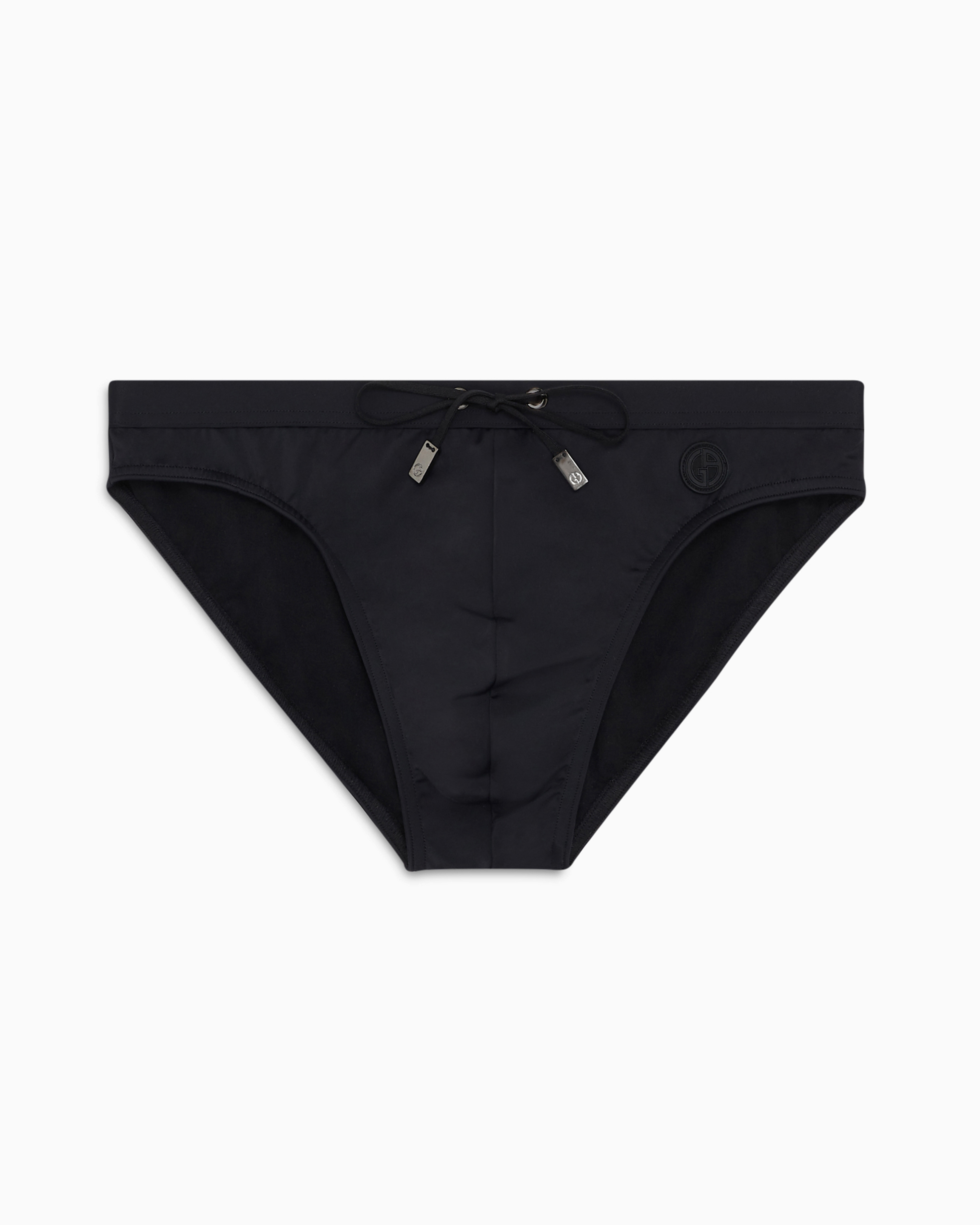 Giorgio Armani Official Store Logo Swimsuit In Black