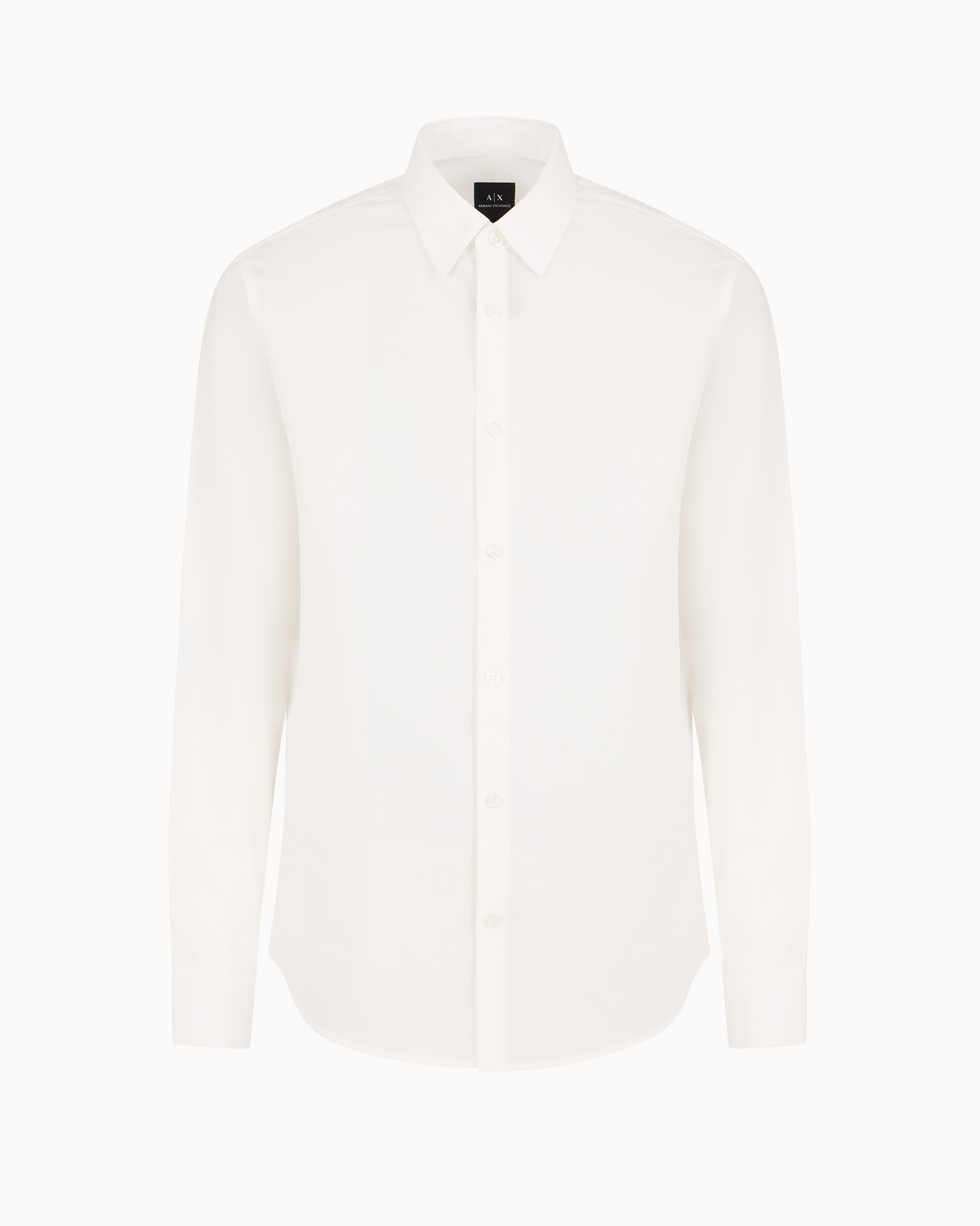 Armani Exchange Official Store Classic Shirts In White