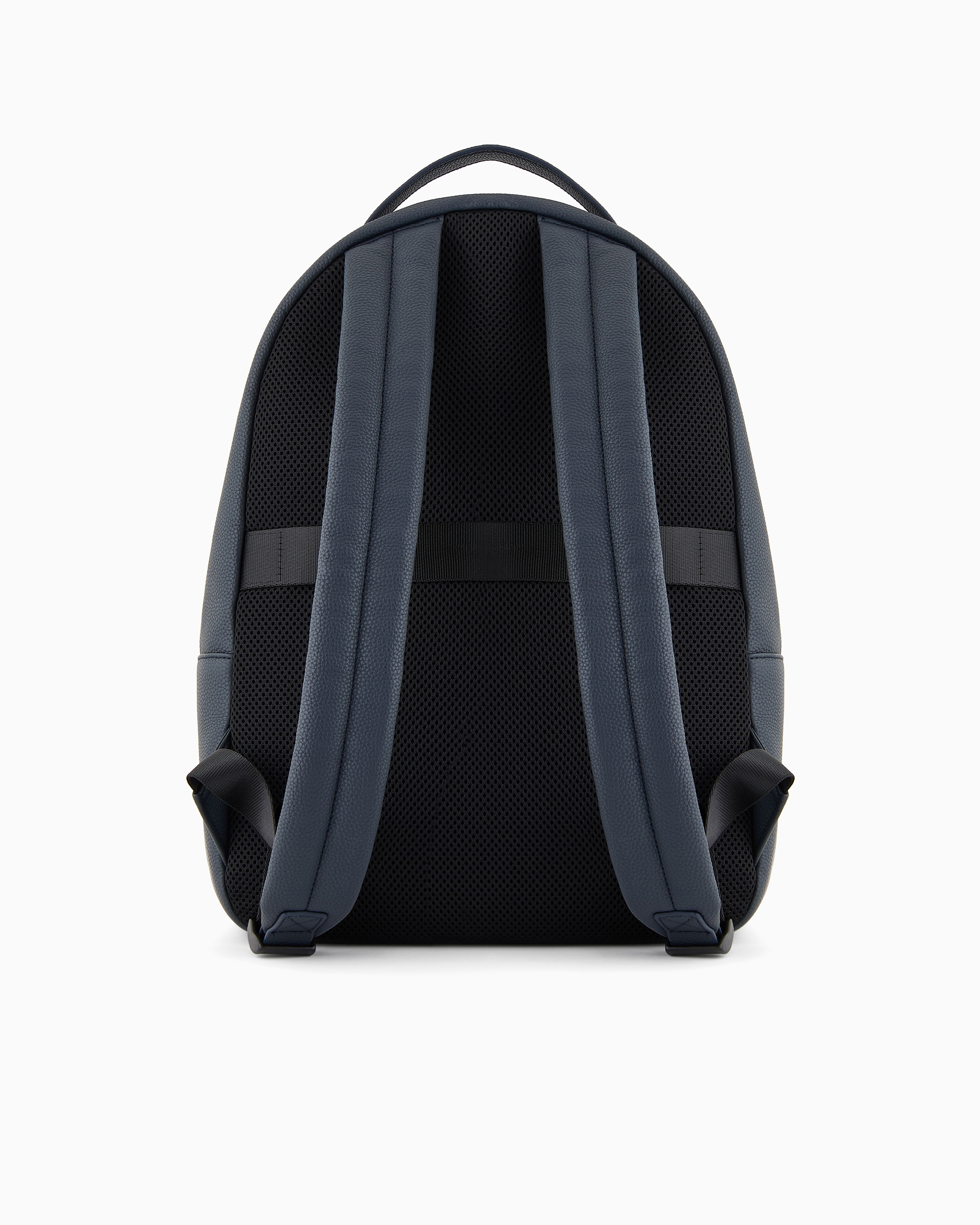 Shop Armani Exchange Asv A Line Logo Recycled Backpack In Navy_blue