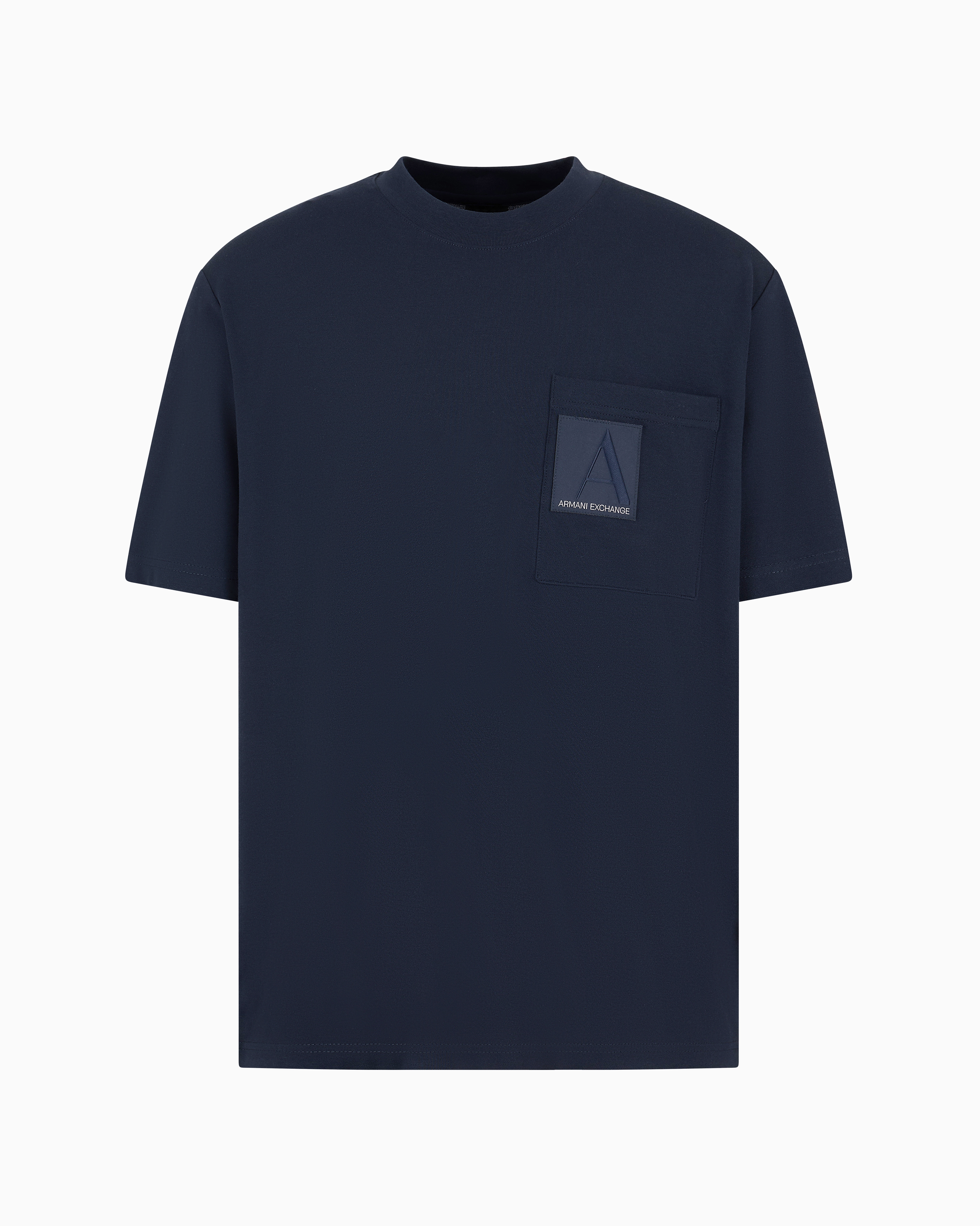 Armani Exchange Official Store Regular Fit T-shirts In Blue