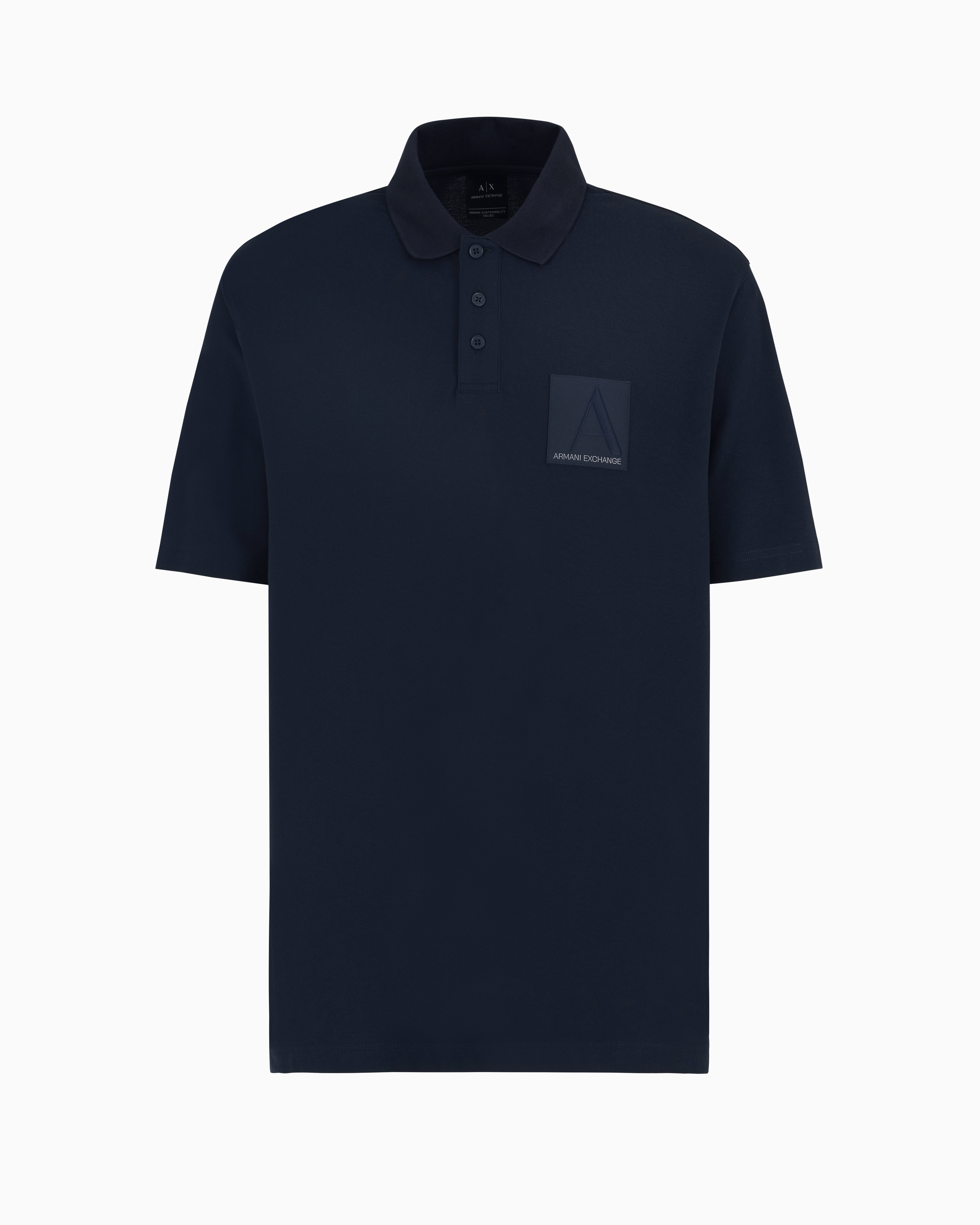 Armani Exchange Official Store Polo Shirts In Blue