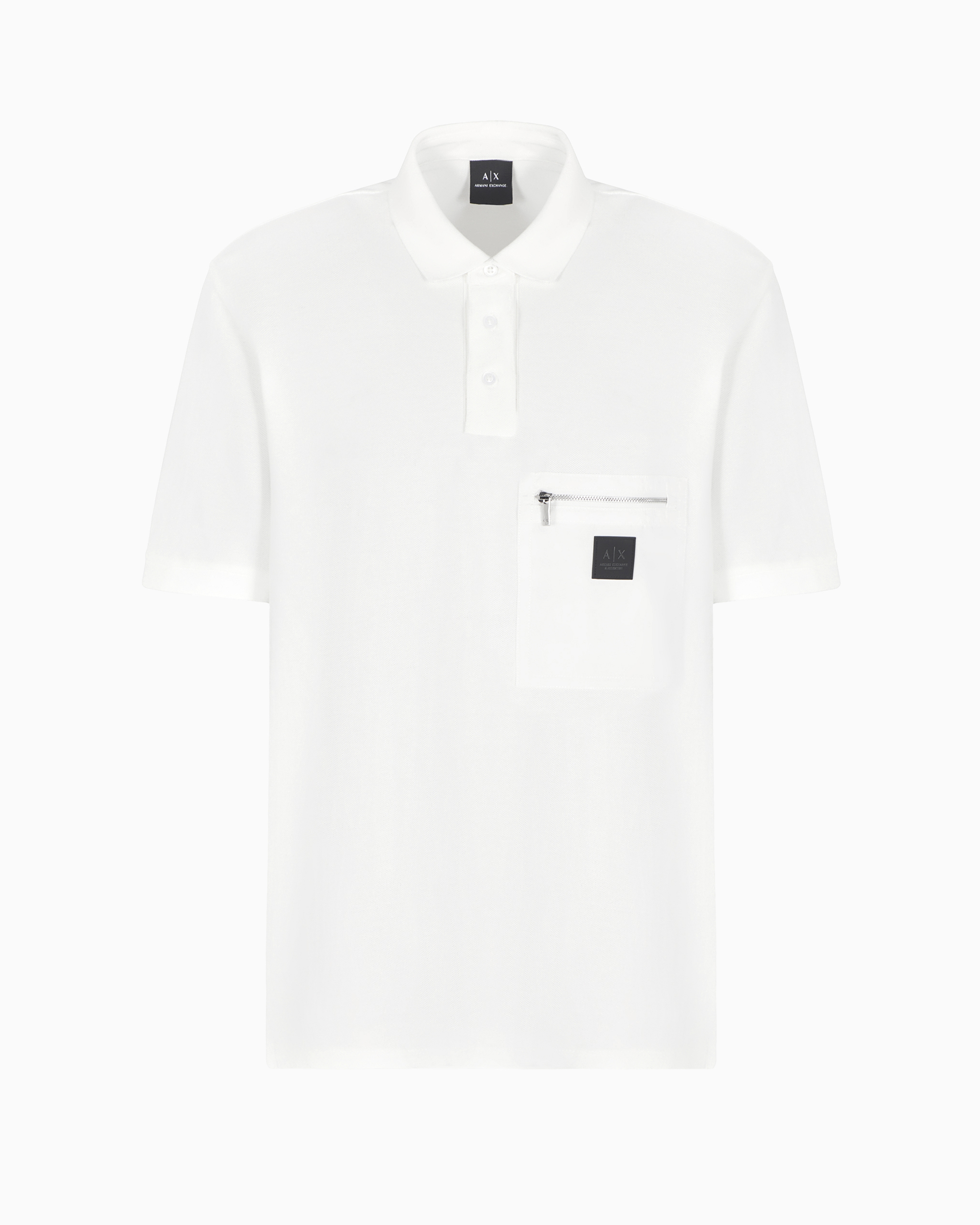 Armani Exchange Official Store Polo Shirts In White