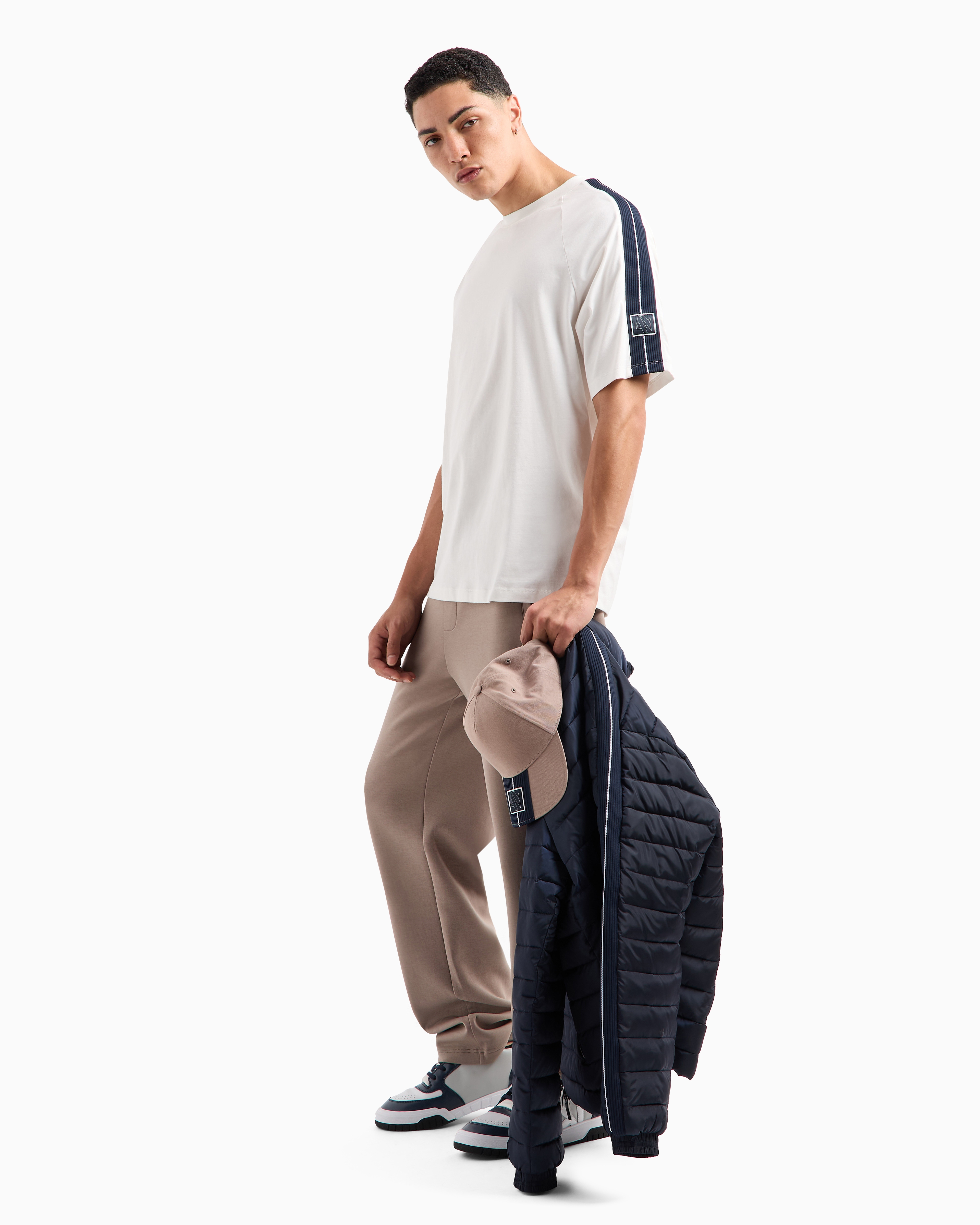 ASV Cotton Sleeve Band T-Shirt | Armani Exchange