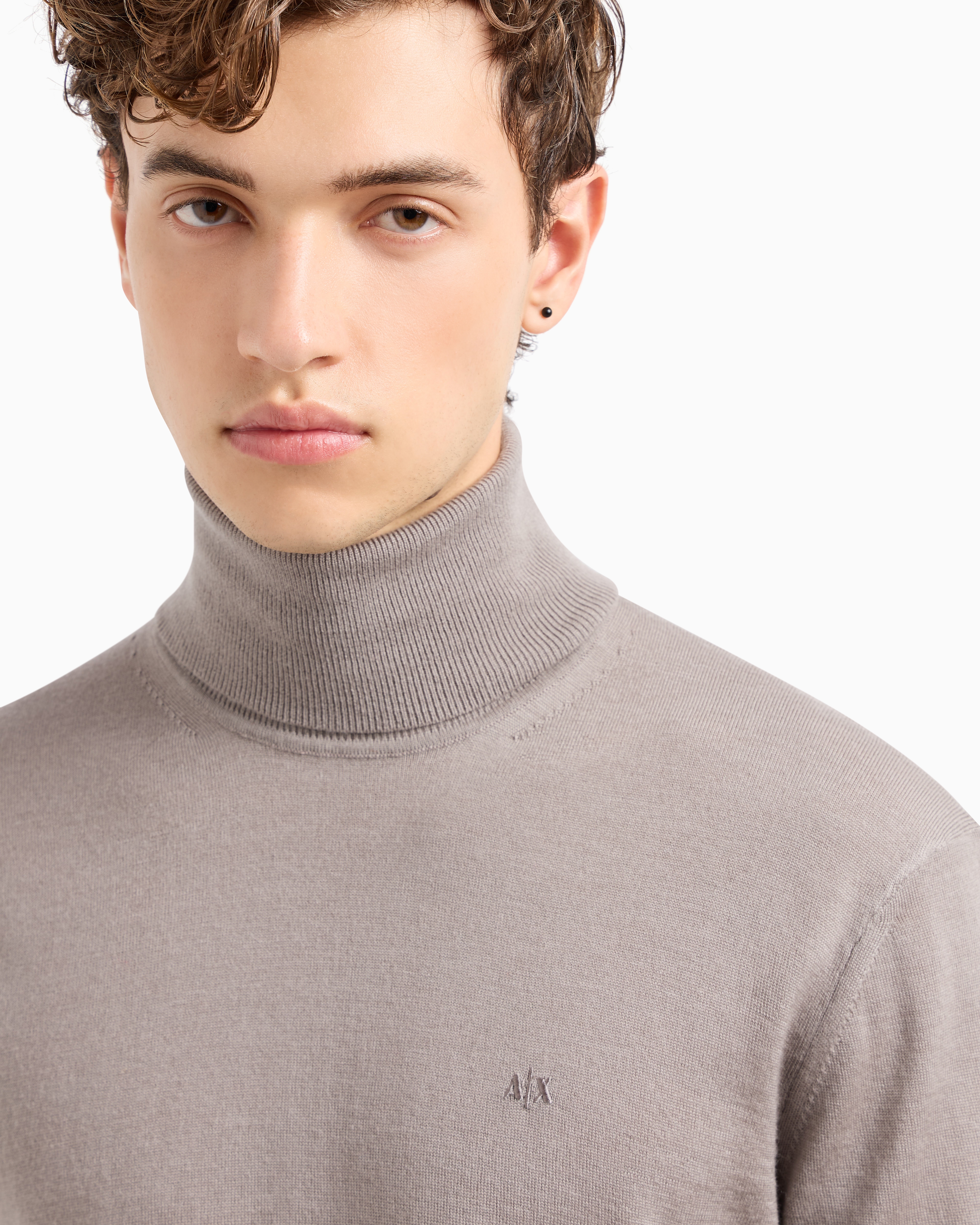 Tonywack ニットポロ Virgin wool turtleneck sweater | Armani Exchange