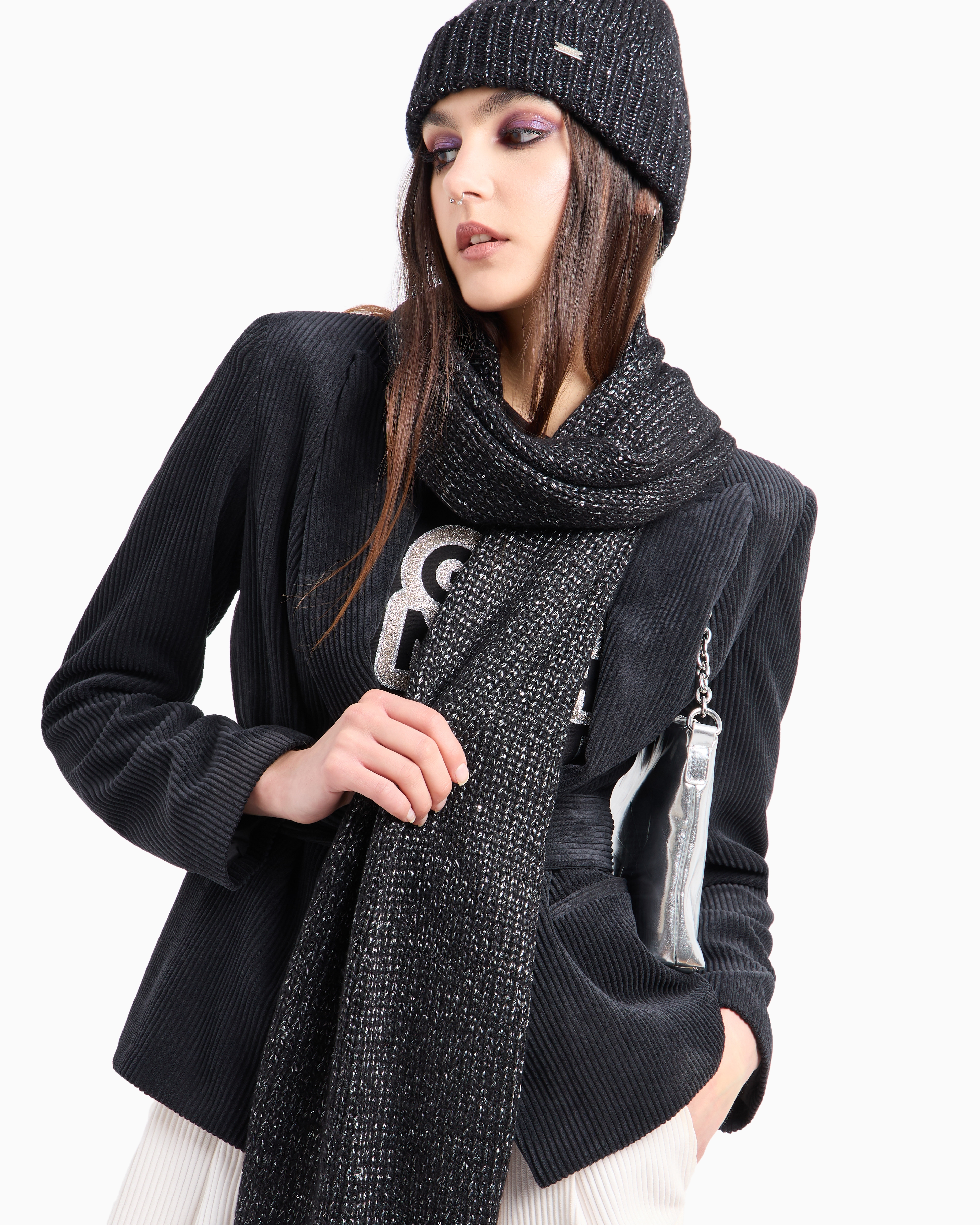 armani hat and scarf