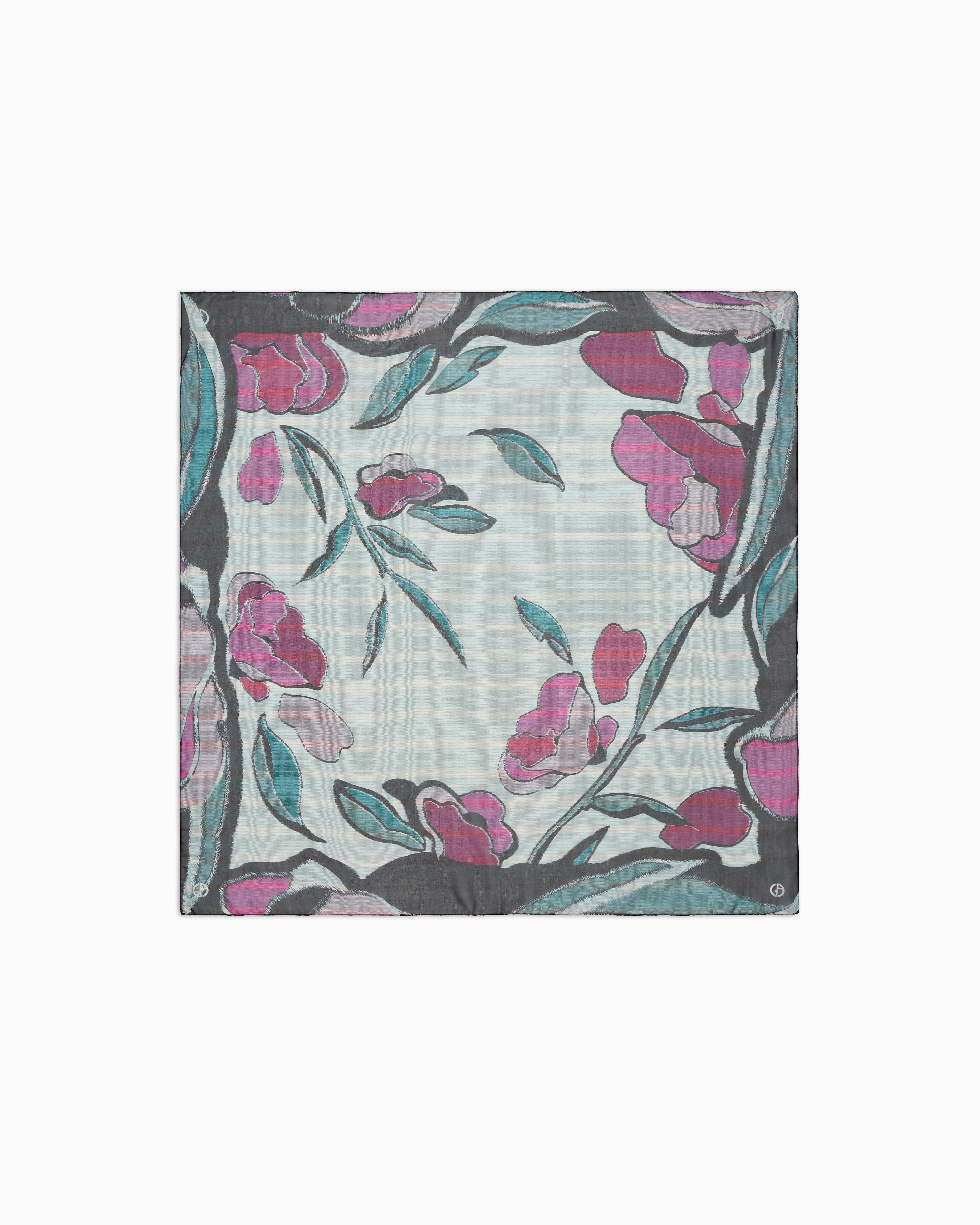 GIORGIO ARMANI PRINTED SILK FOULARD 