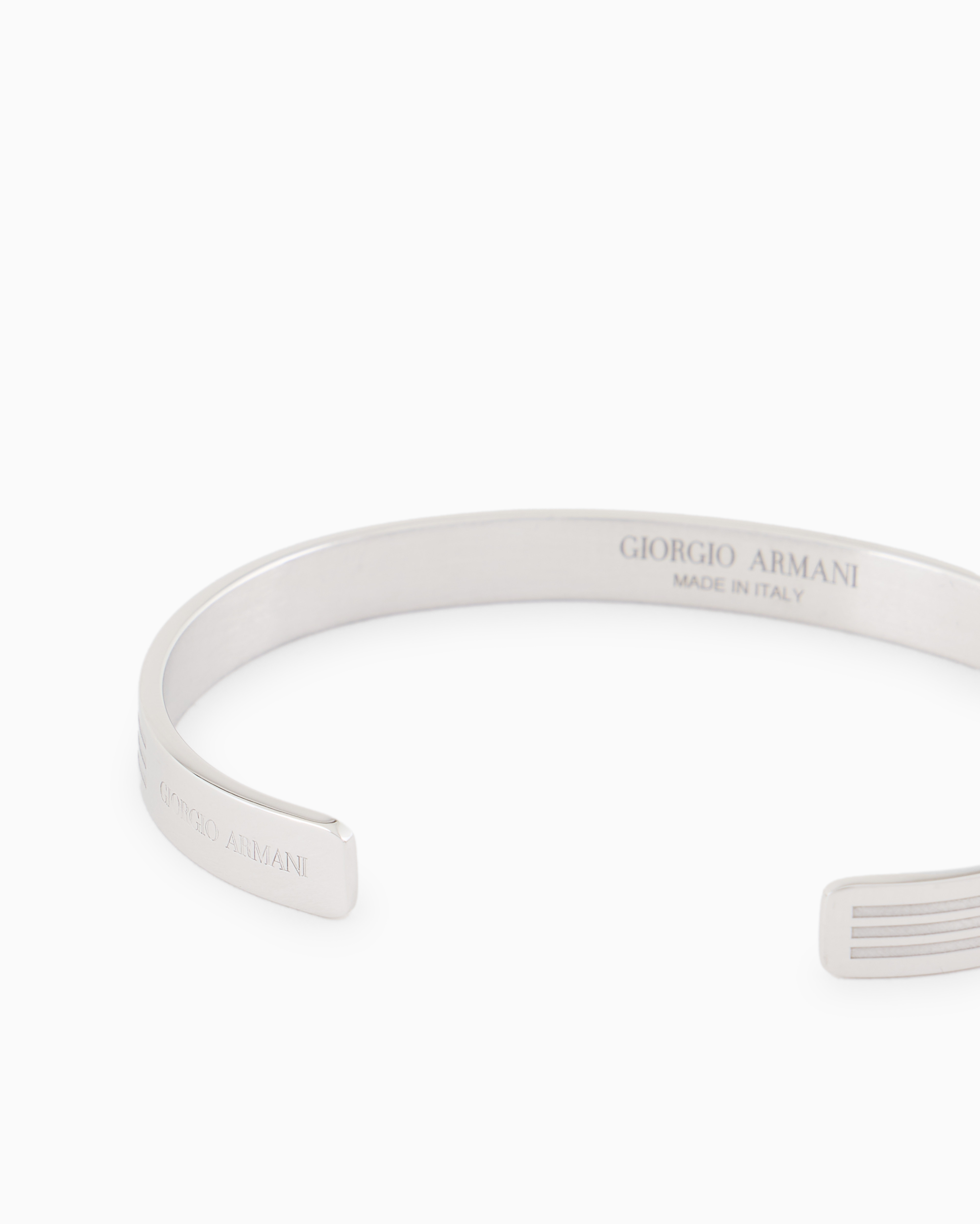 Shop Giorgio Armani Sterling Silver Bangle