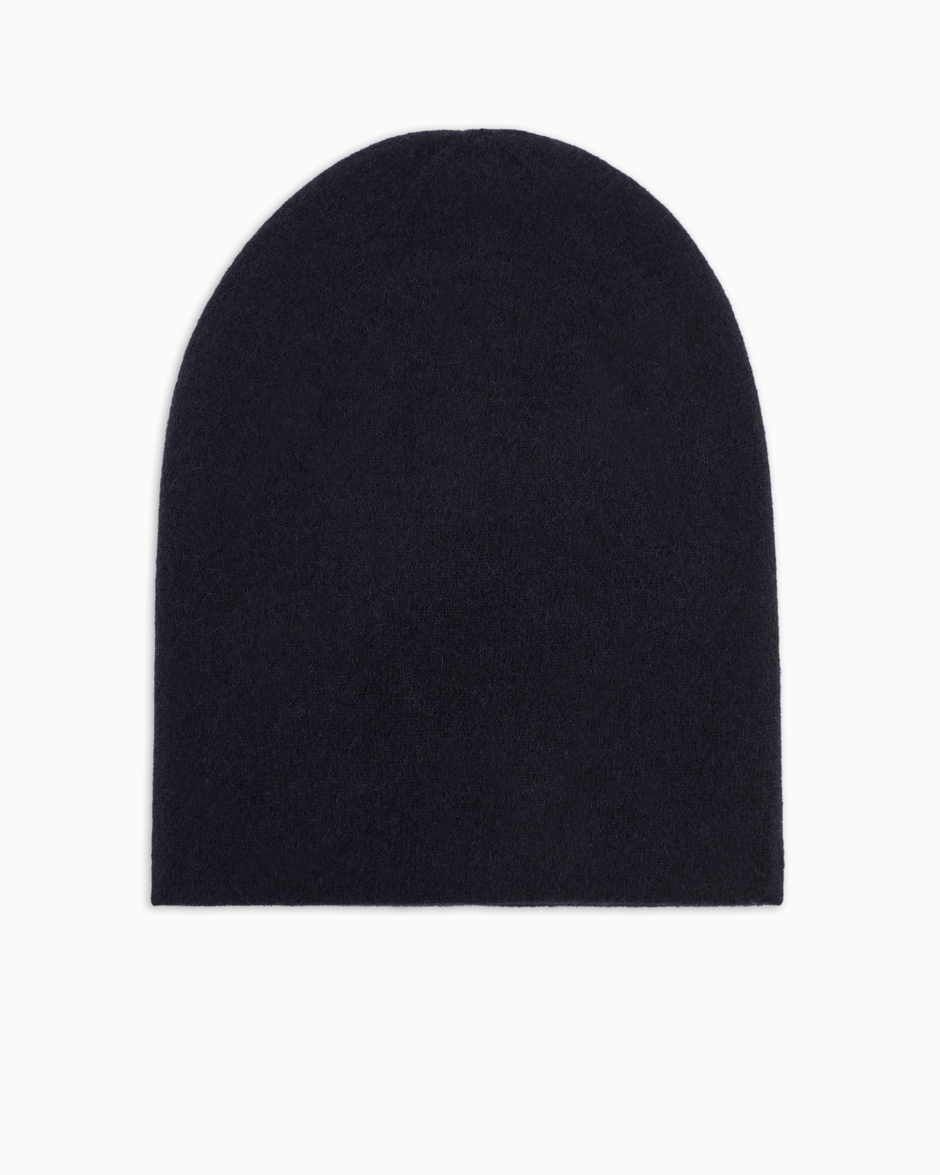 Shop Giorgio Armani Cashmere Jacquard Logo Beanie In Blue