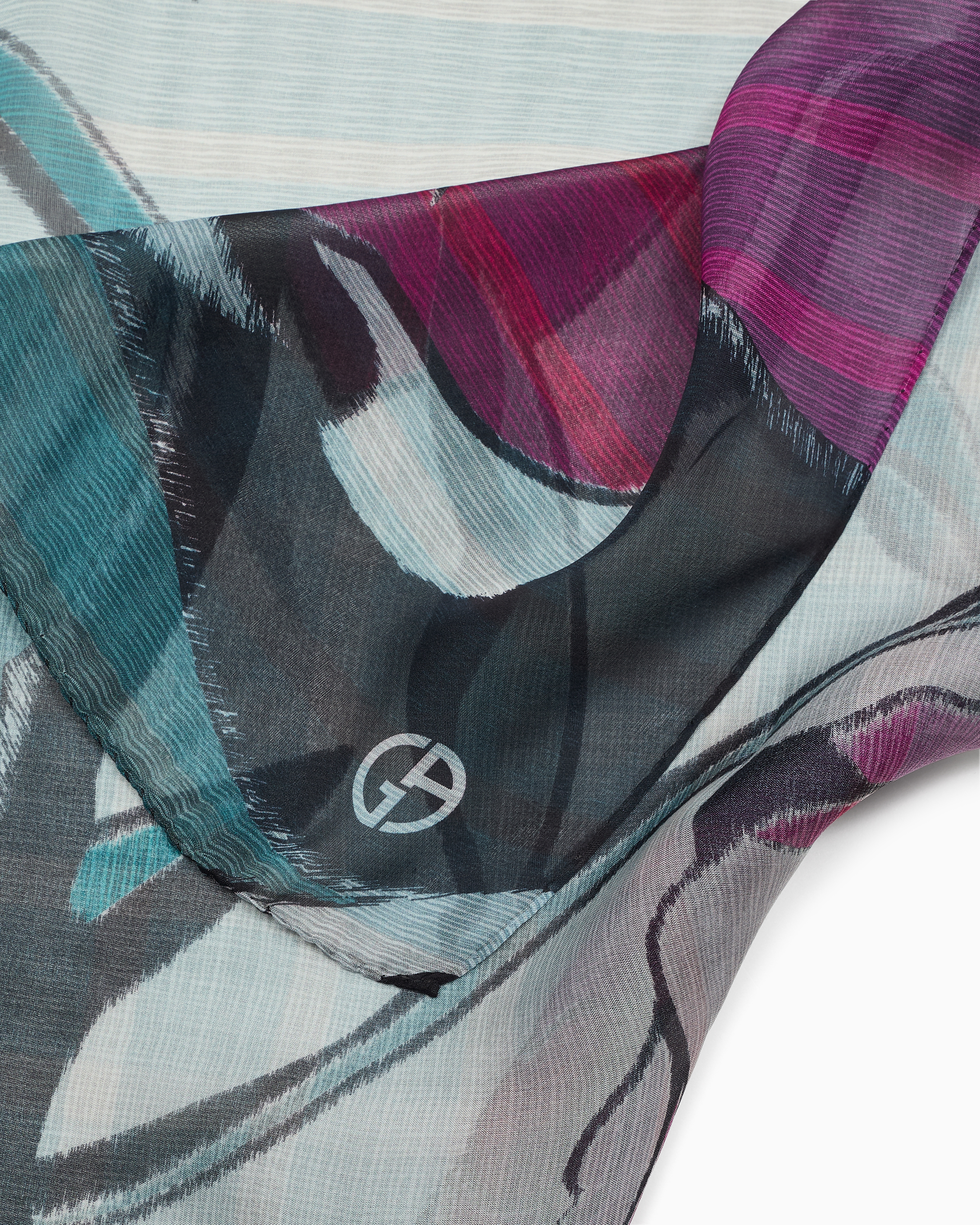 GIORGIO ARMANI PRINTED SILK FOULARD 