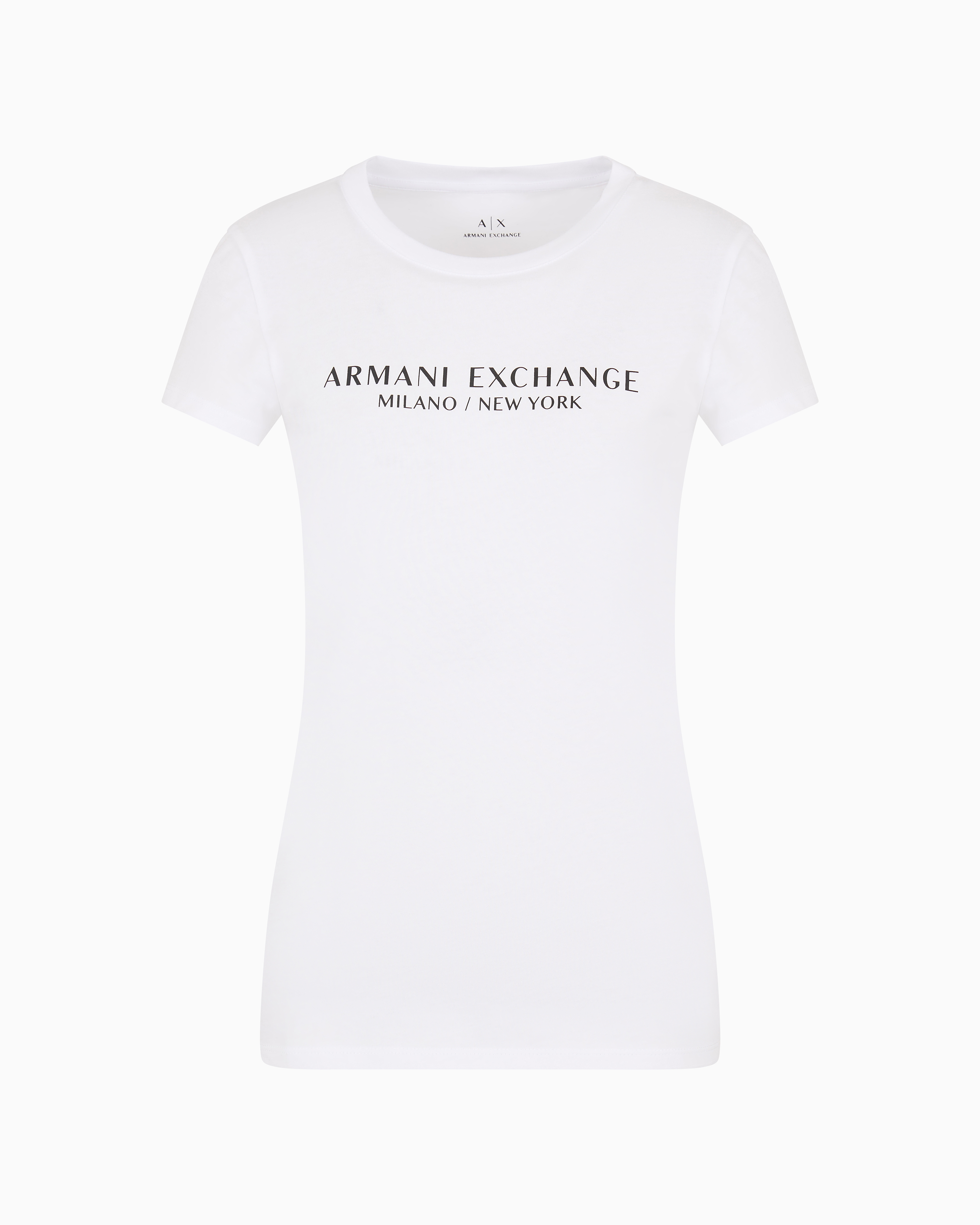 ARMANI EXCHANGE SLIM FIT T-SHIRT WITH MILAN NEW YORK PRINT 