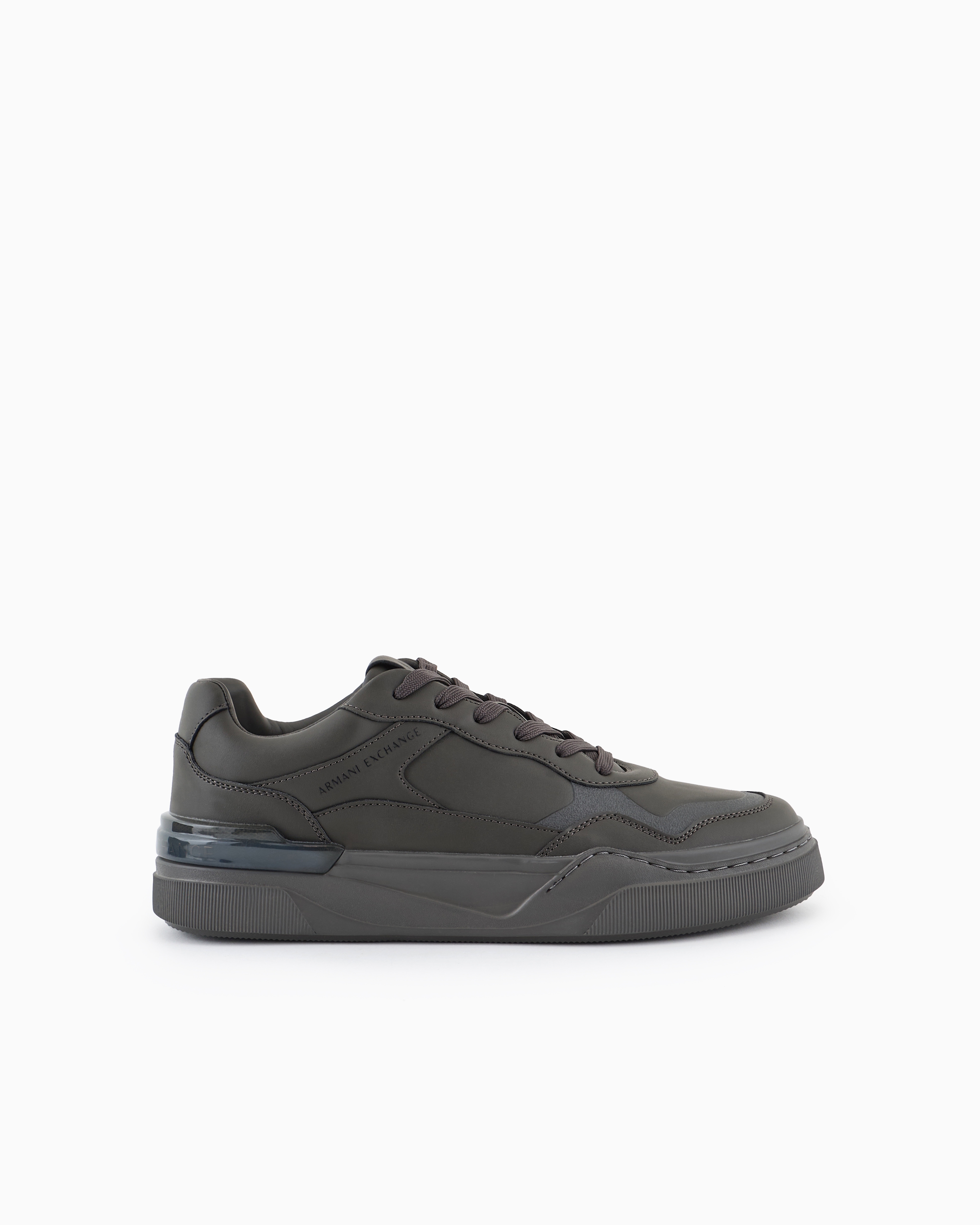 Amazon.com | A|X Armani Exchange Men's Leather Logo Low Top Sneaker,  Navy+Opt White, 7 | Fashion Sneakers