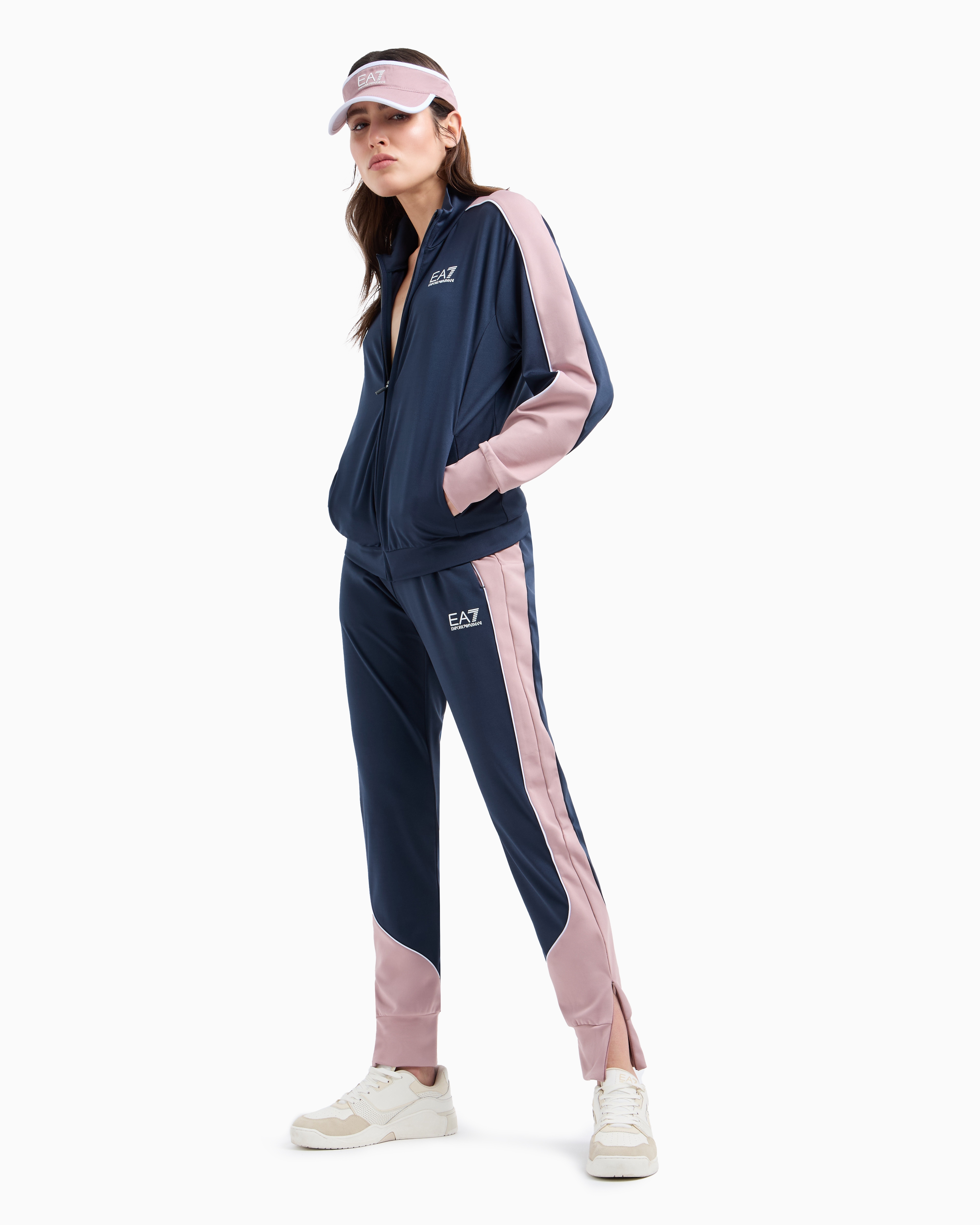 Shop Ea7 Tennis Pro Tracksuit In Ventus7 Technical Fabric In Two-tone