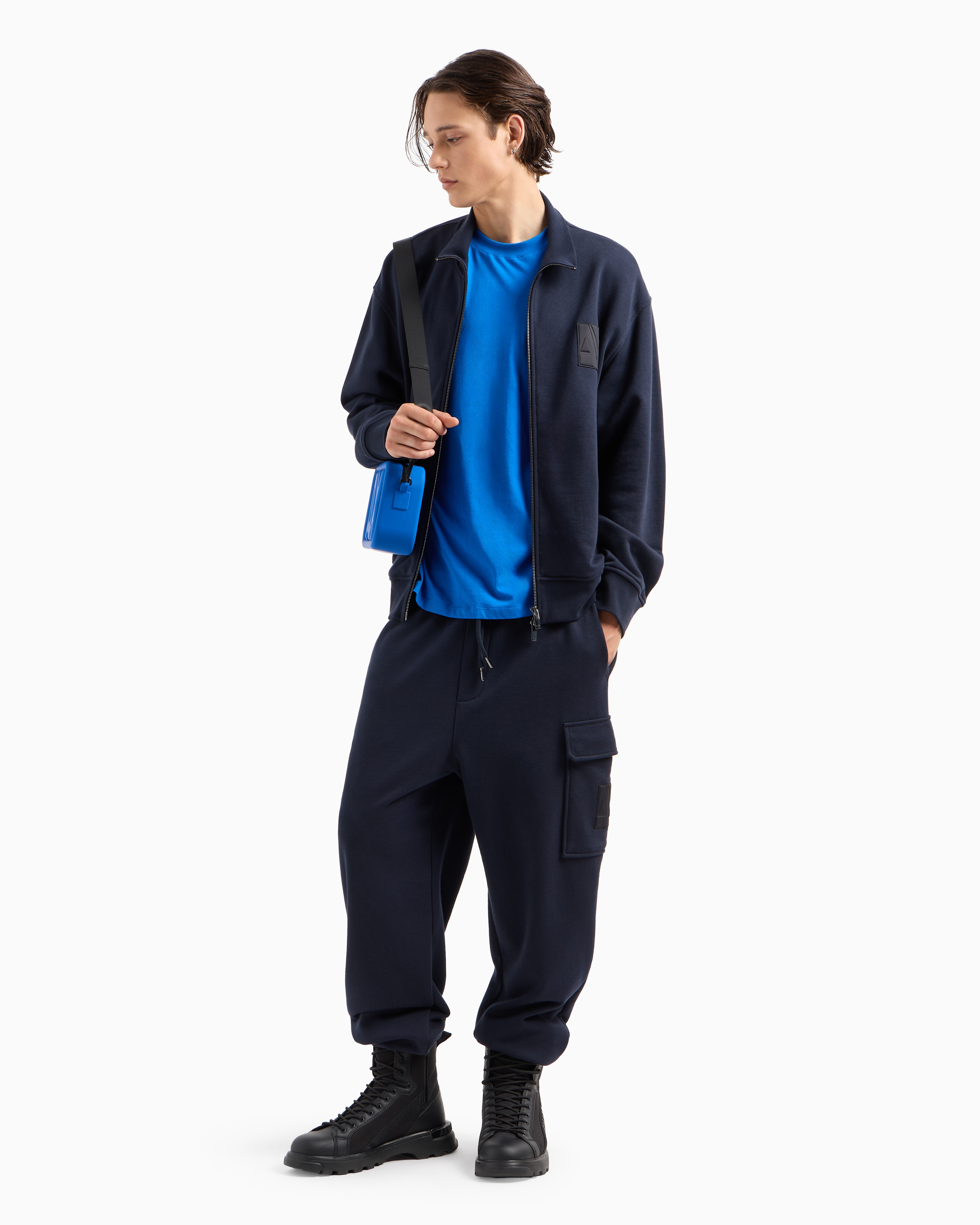 Armani Exchange Icon Logo Full-Zip Hoodie