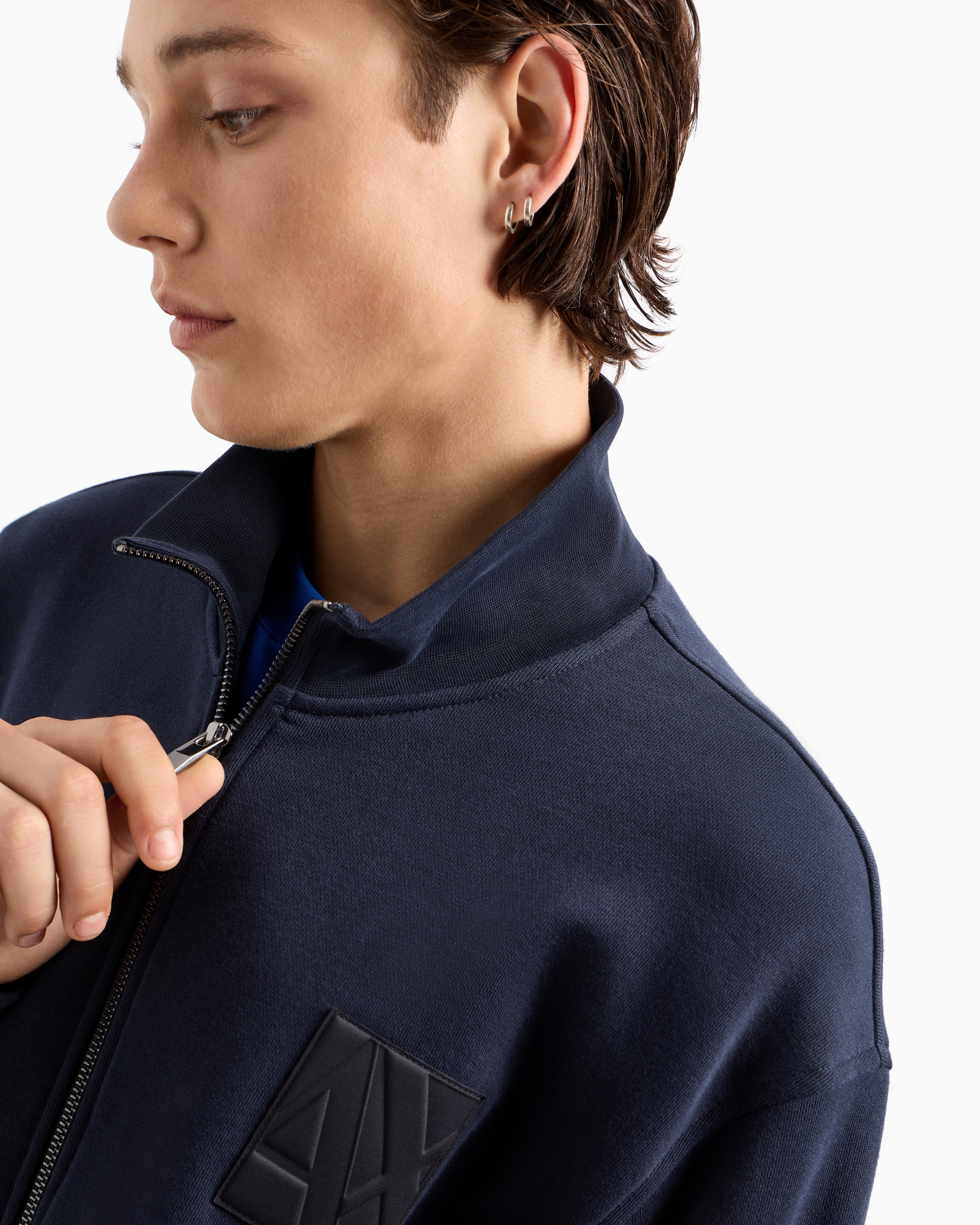 Armani Exchange Icon Logo Full-Zip Hoodie