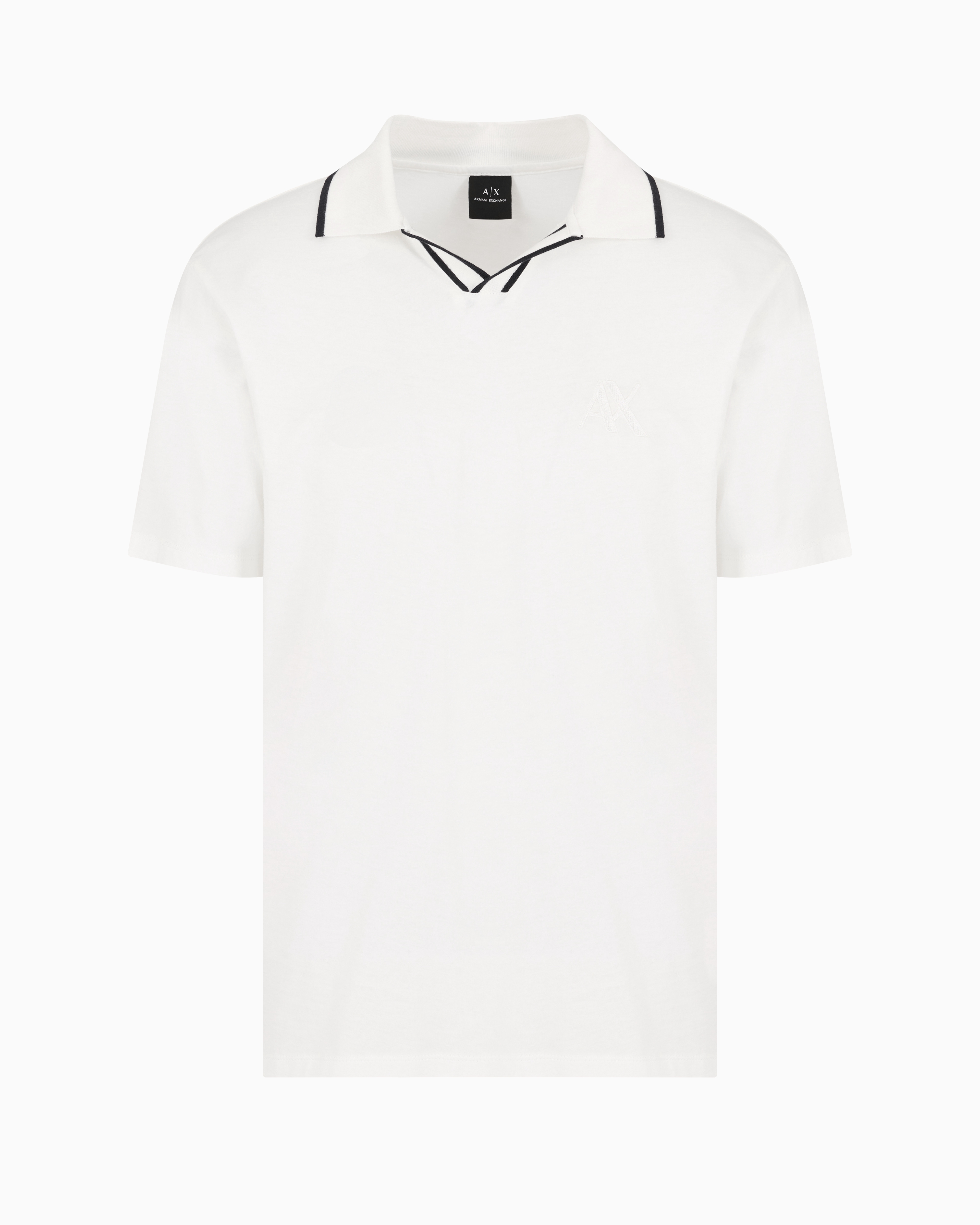 Armani Exchange Official Store Polo Shirts In White