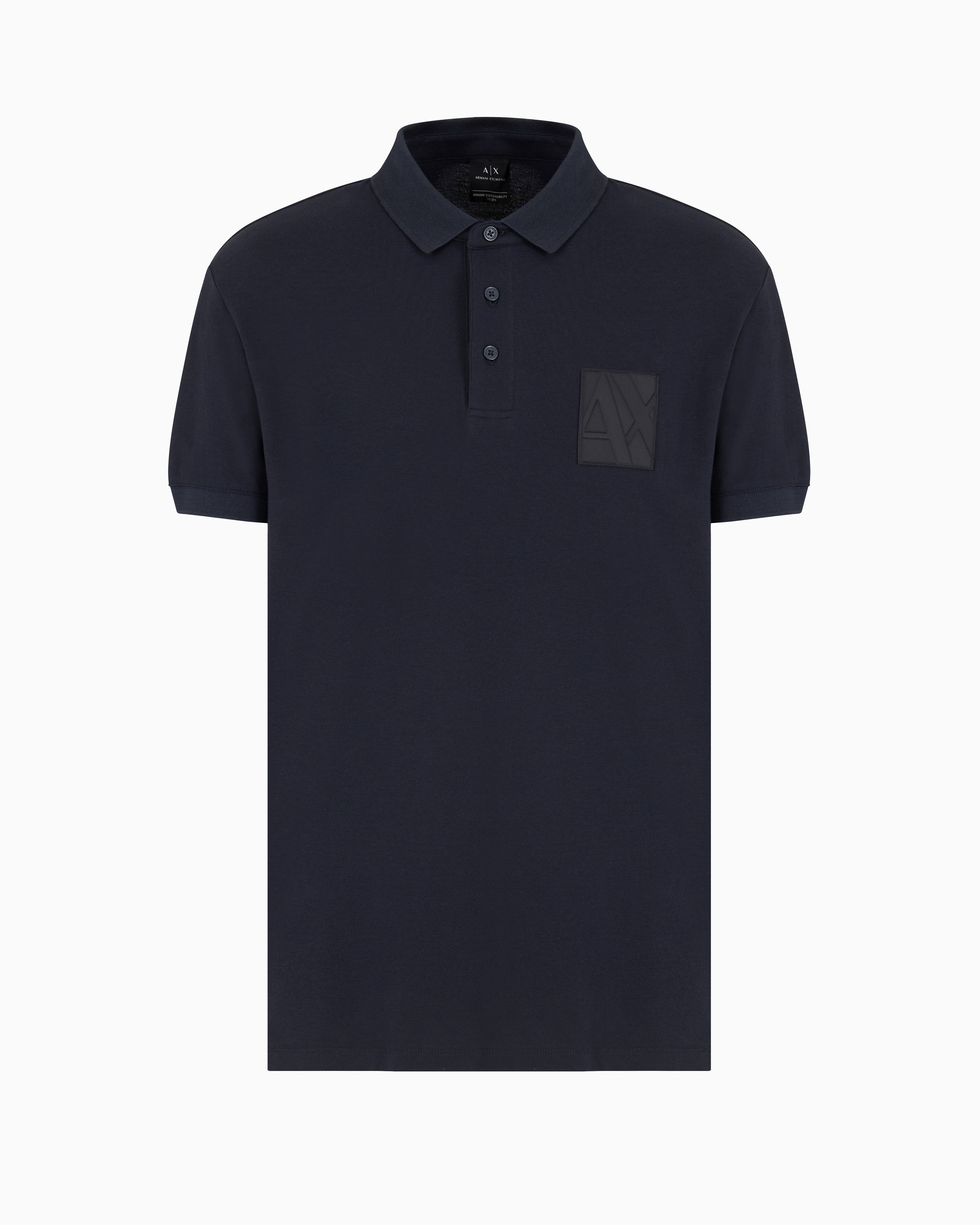 Armani Exchange Official Store Polo Shirts In Blue