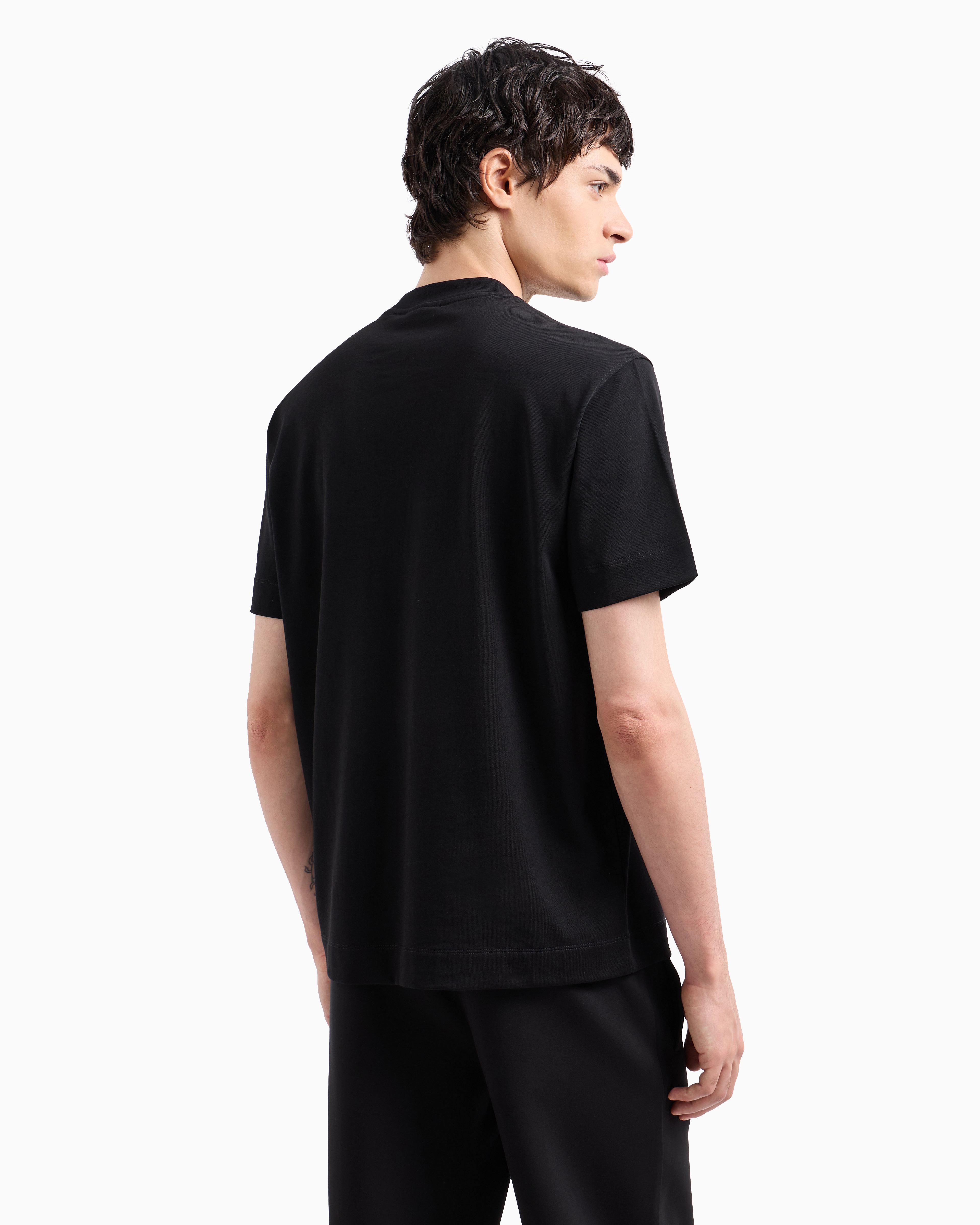 Emporio Armani Official Store Relaxed Fit T-shirts In Black