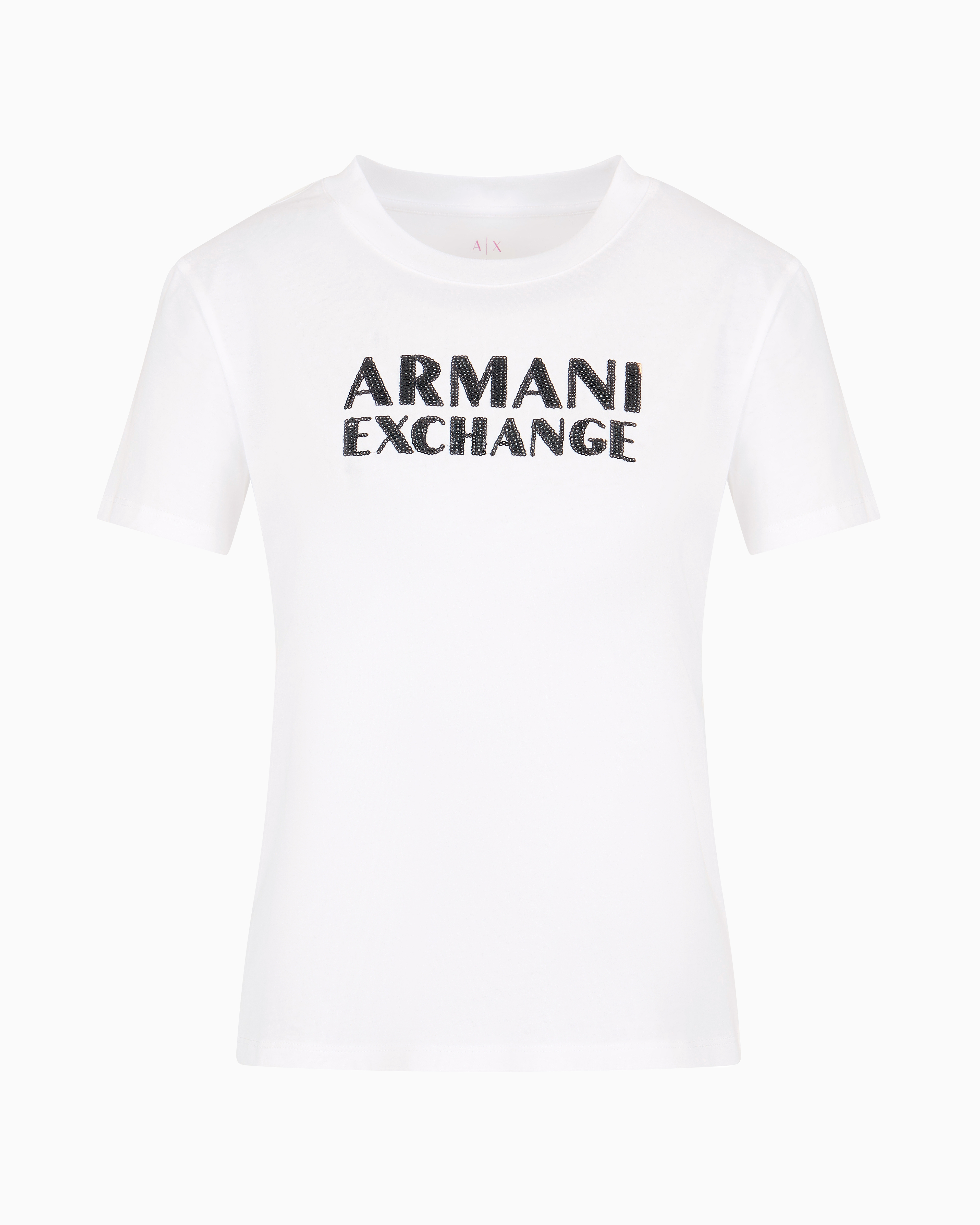 Armani Exchange Official Store Regular Fit T-shirts In White