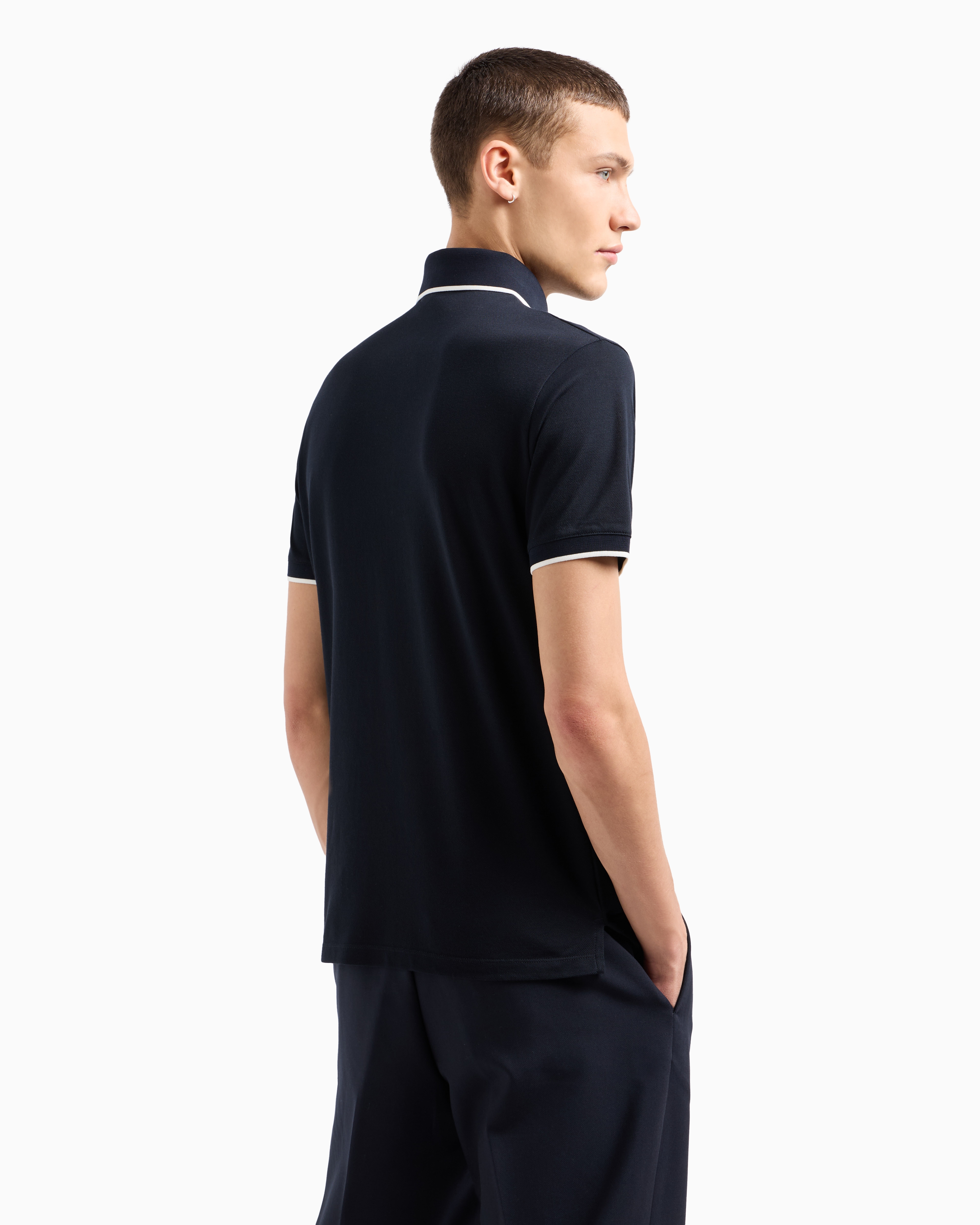 【新品タグ有】logo embroidery pleats polo op MESH EMBROIDERY POLO SHIRT WHITE – TAAKK