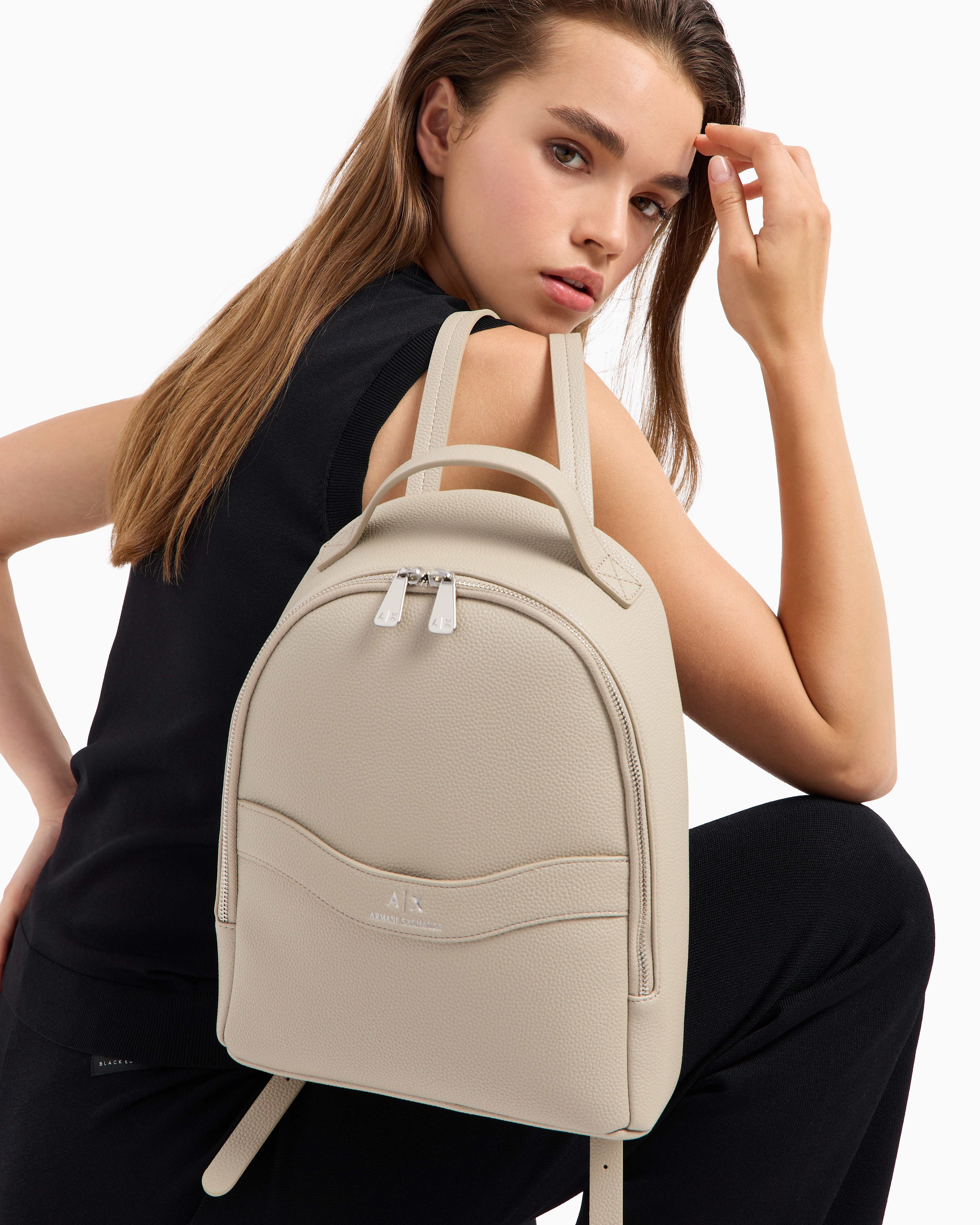 バックパック・リュック EMPORIO ARMANI Woman Backpack Beige EW000372AF11951 F1074 EMPORIO ARMANI: Backpack woman - Beige | Emporio Armani