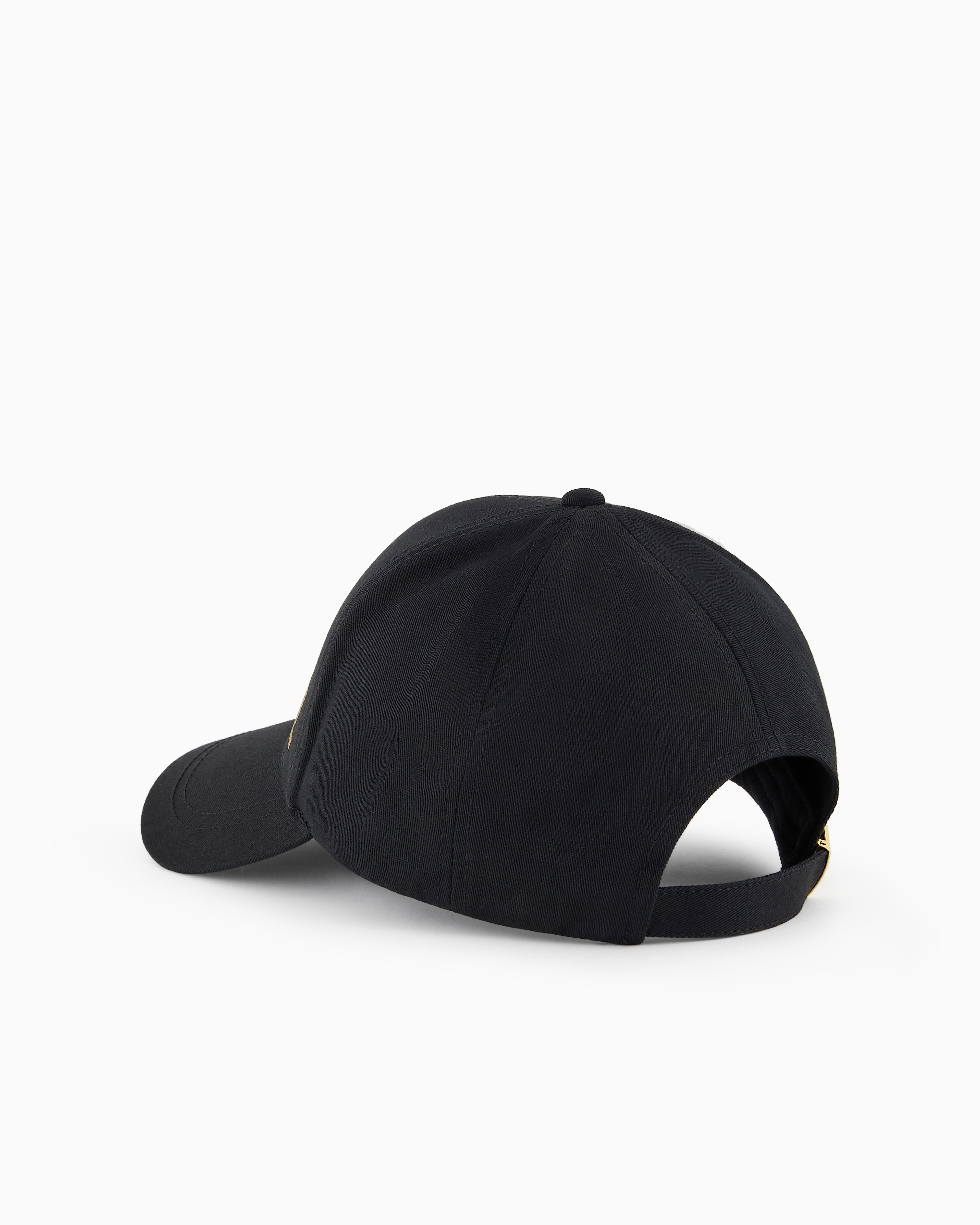 Shop Ea7 Train Core Cotton Baseball Cap In Black