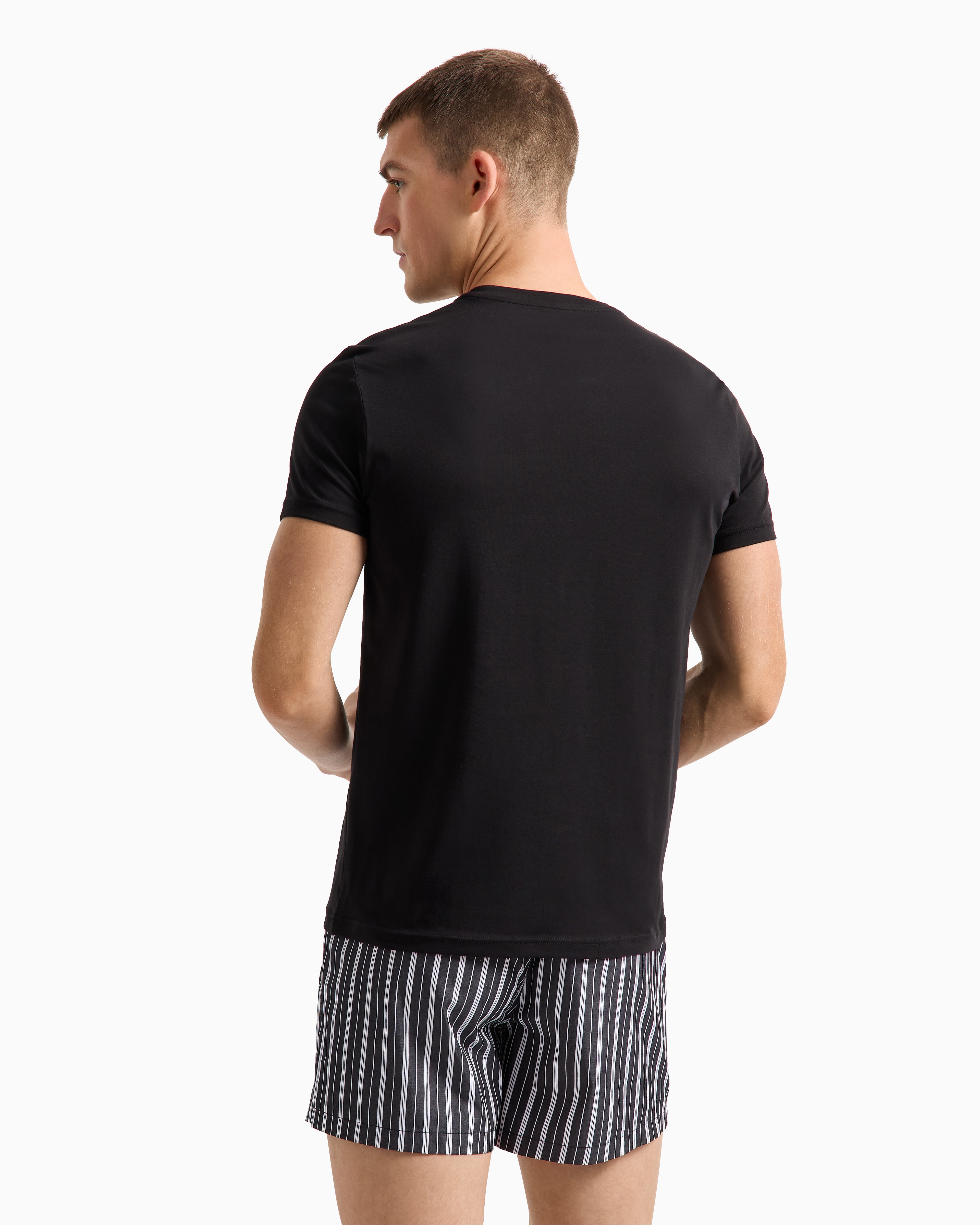 ARMANI LOUNGEWEAR Tシャツ 2枚セット EM001849-AF10778-M0080 Two-pack of endurance logo loungewear T-shirts | Emporio Armani