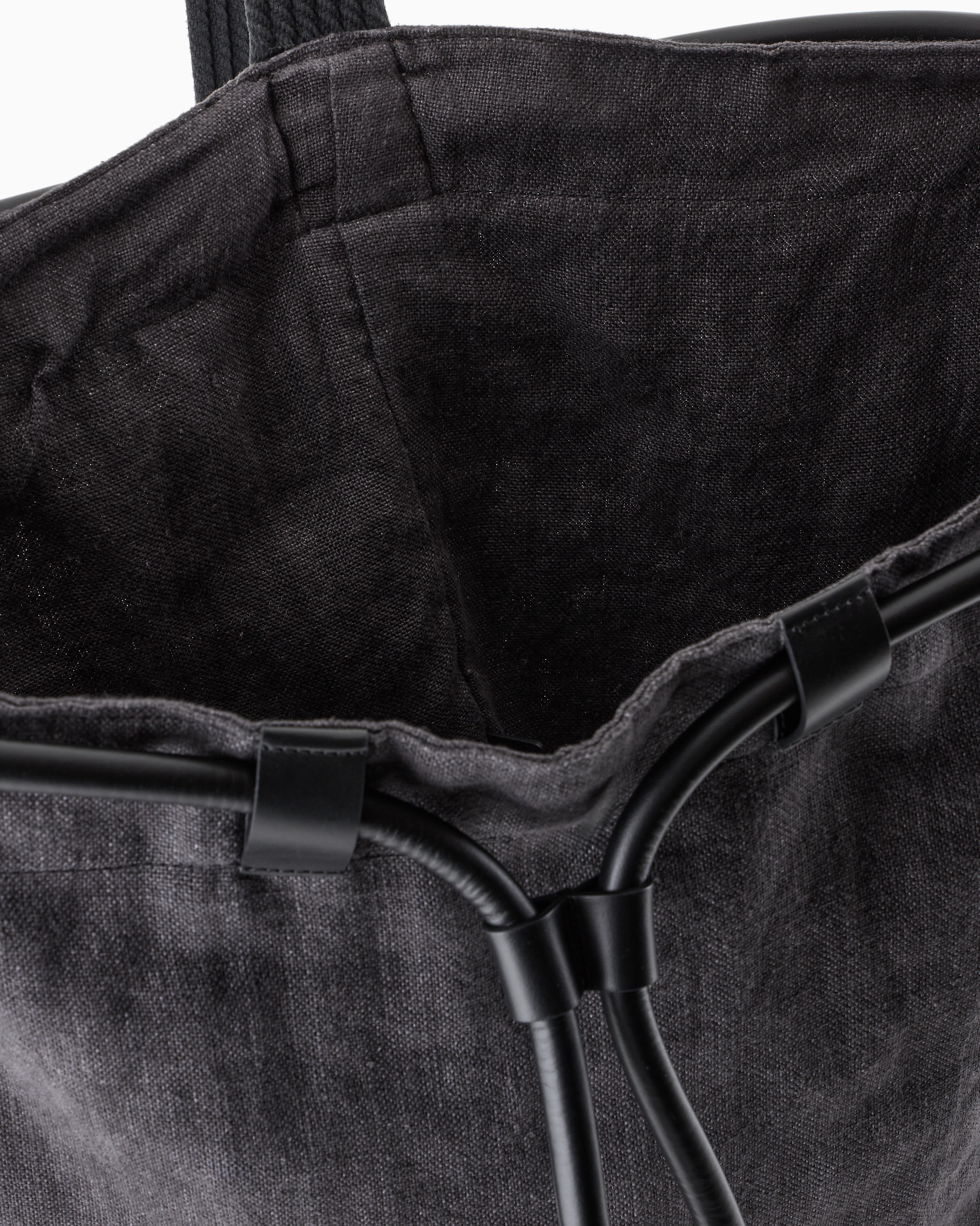 Giorgio Armani Linen Canvas Backpack