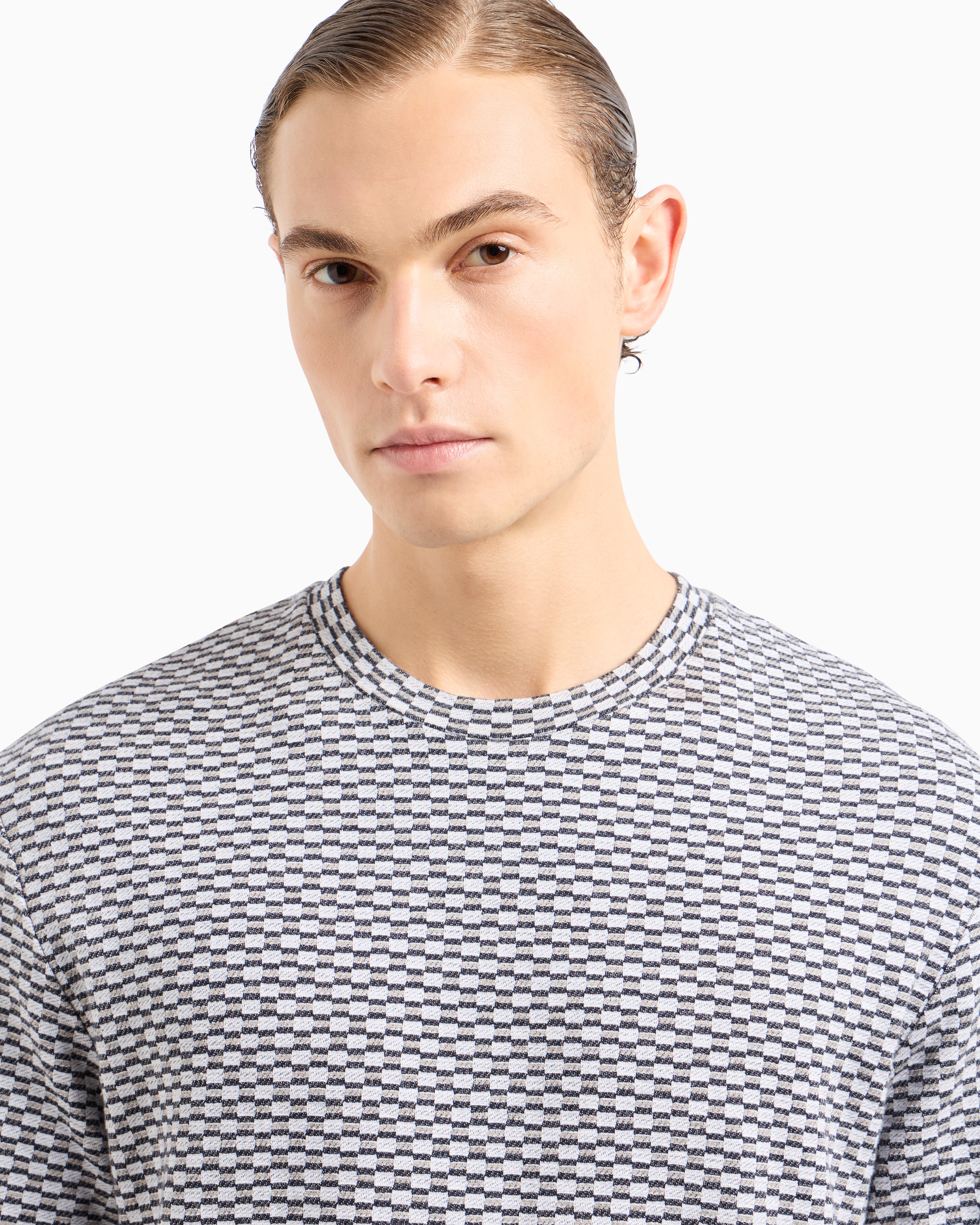【新season】GIORGIOARMANI パターンジャカード Tシャツ undefined