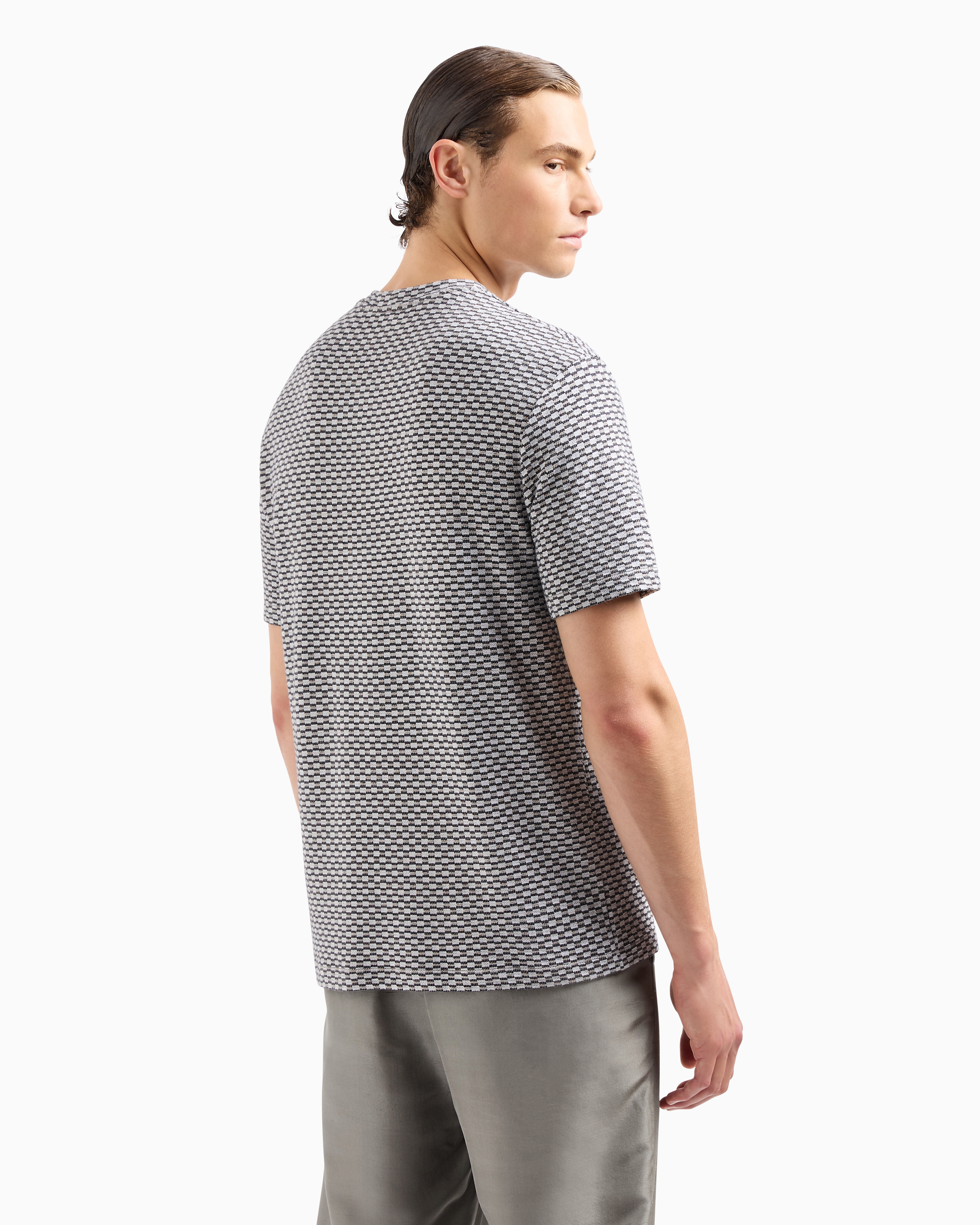 Tシャツ・カットソー Giorgio Armani Viscose T-Shirt Icon Crew-neck T-shirt in stretch viscose jersey | Giorgio