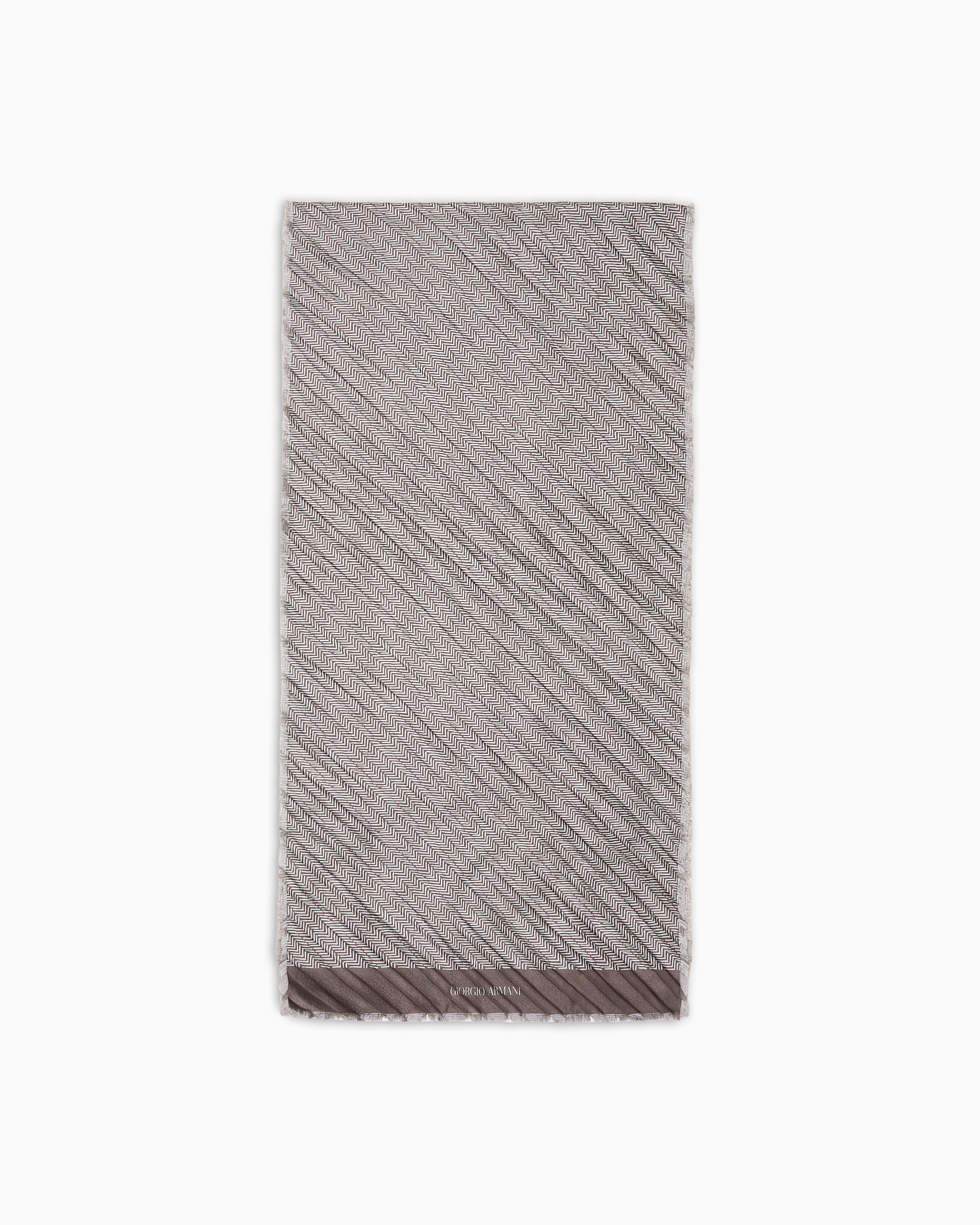 Giorgio Armani Pleated Silk Scarf