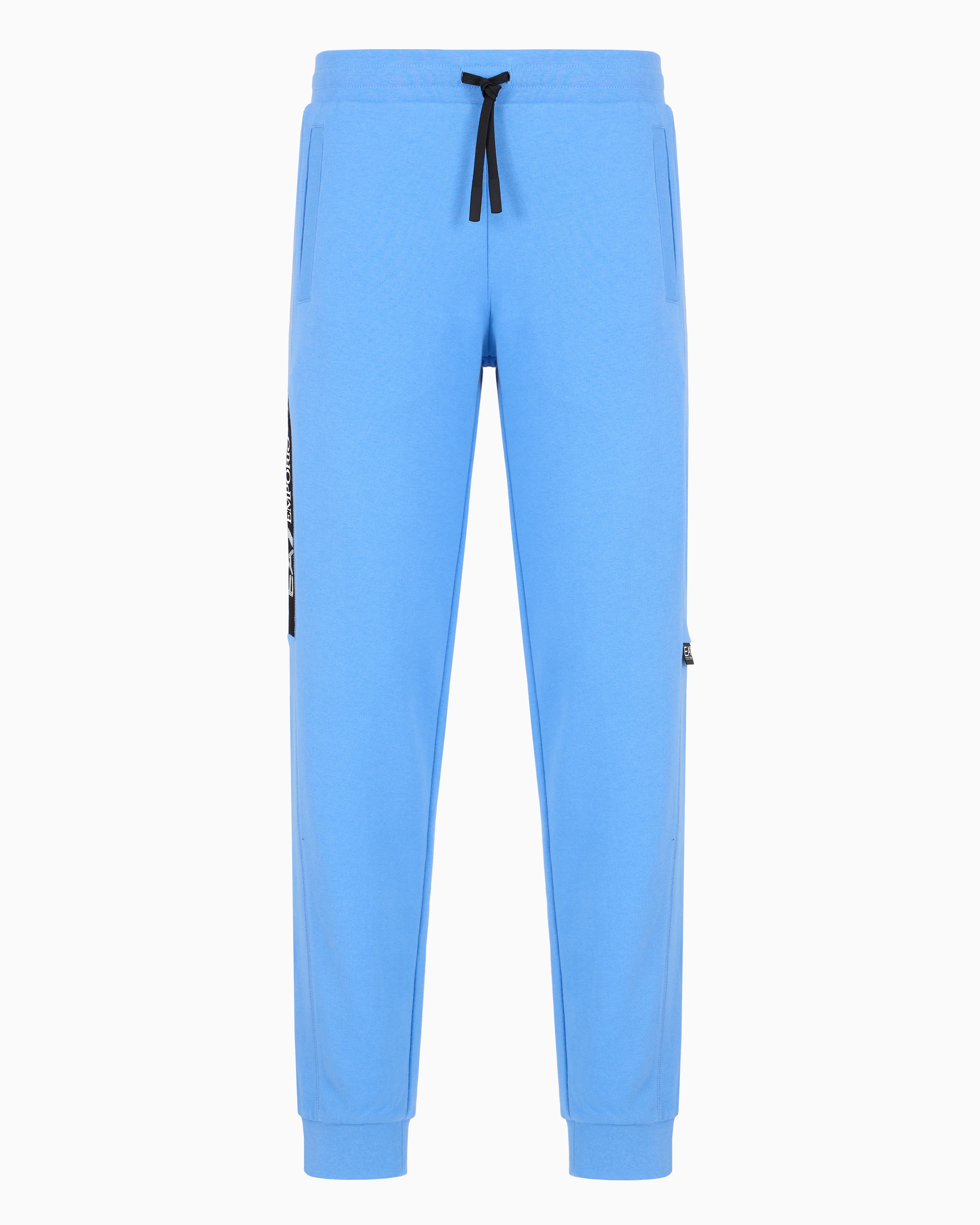 Ea7 Official Store Logo Series Jogginghose Aus Baumwolle In Blue