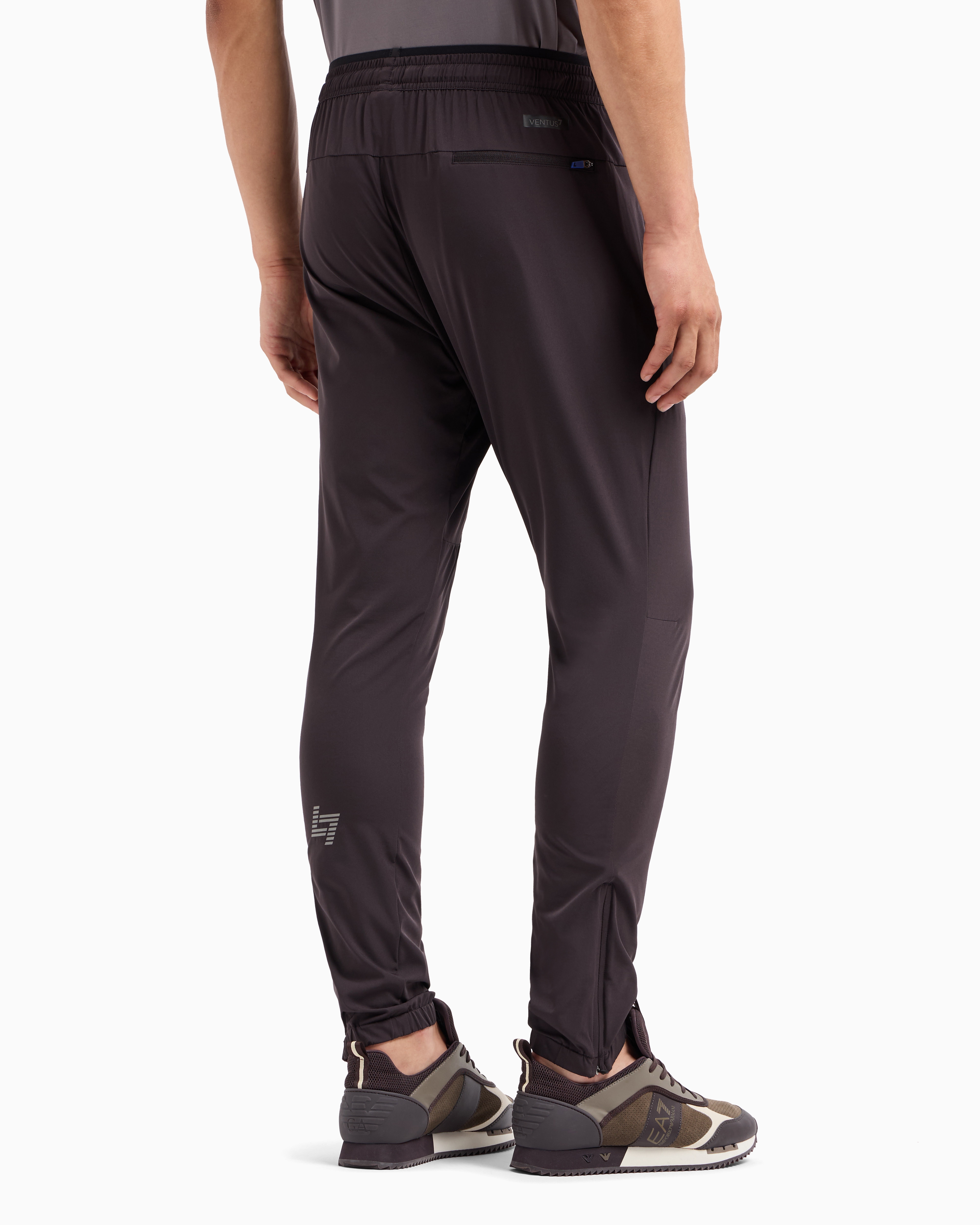 Shop Ea7 Dynamic Athlete Joggers In Ventus7 Technical Fabric In Marron