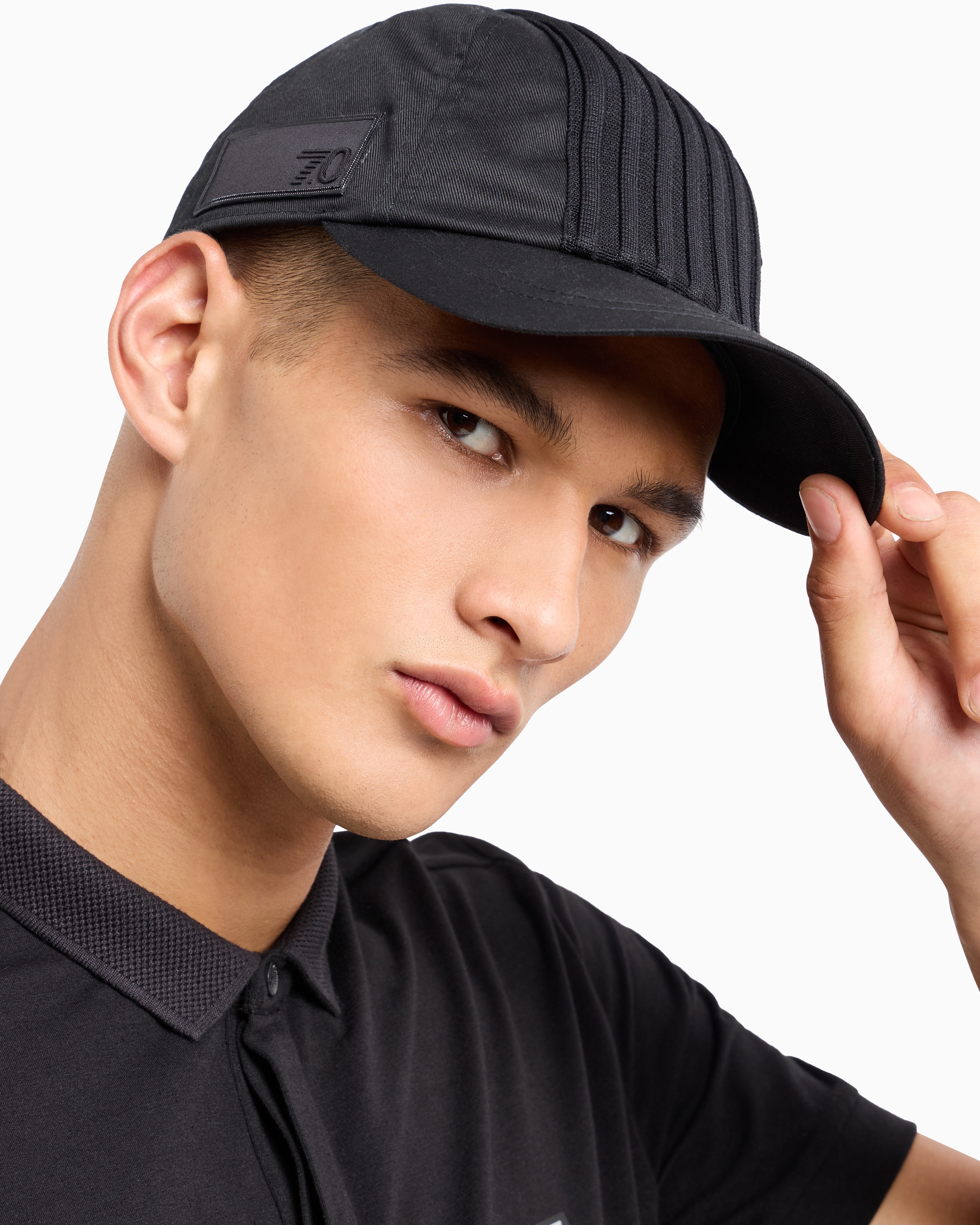 Shop Ea7 7.0 Cotton Baseball Cap In Black