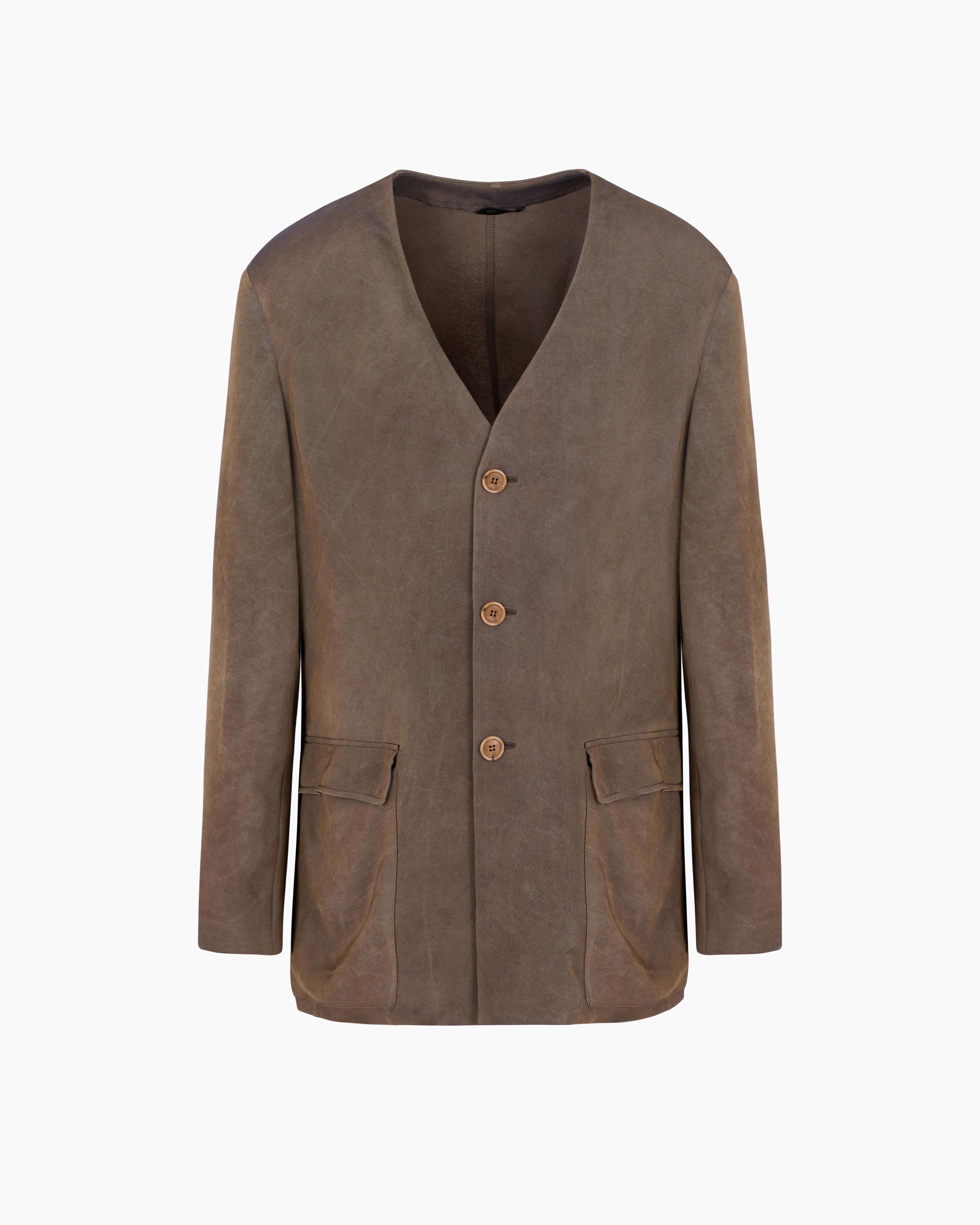 テーラードジャケット GIORGIO ARMANI SINGLE BREASTED JACKET IN CHANGEABLE VISCOSE Single-breasted jacket in light viscose jersey | Giorgio Armani