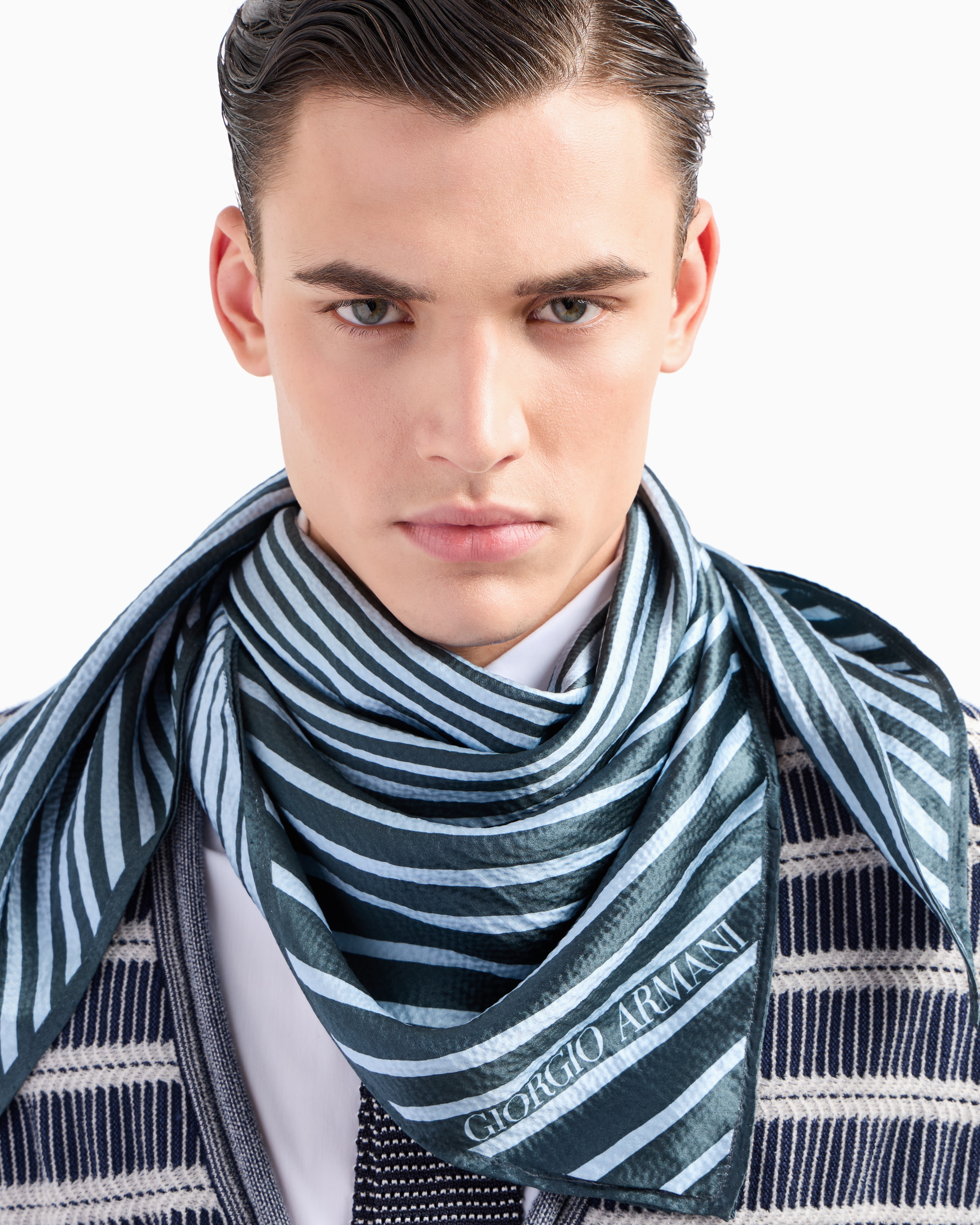 GIORGIO ARMANI　メンズスカーフ GIORGIO ARMANI(ジョルジオアルマーニ) ストール(メンズ) - 海外