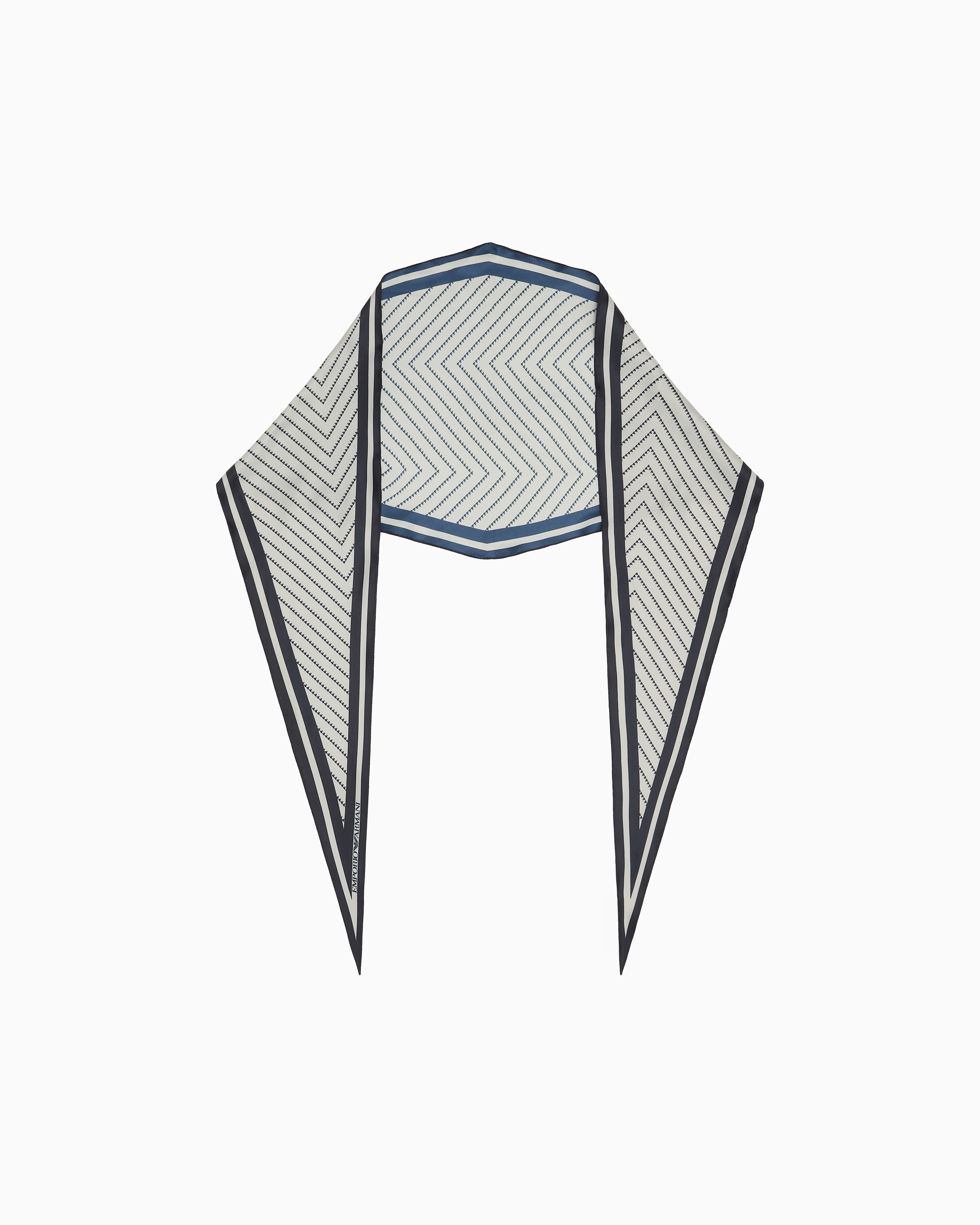 Foulard with all-over print | Emporio Armani