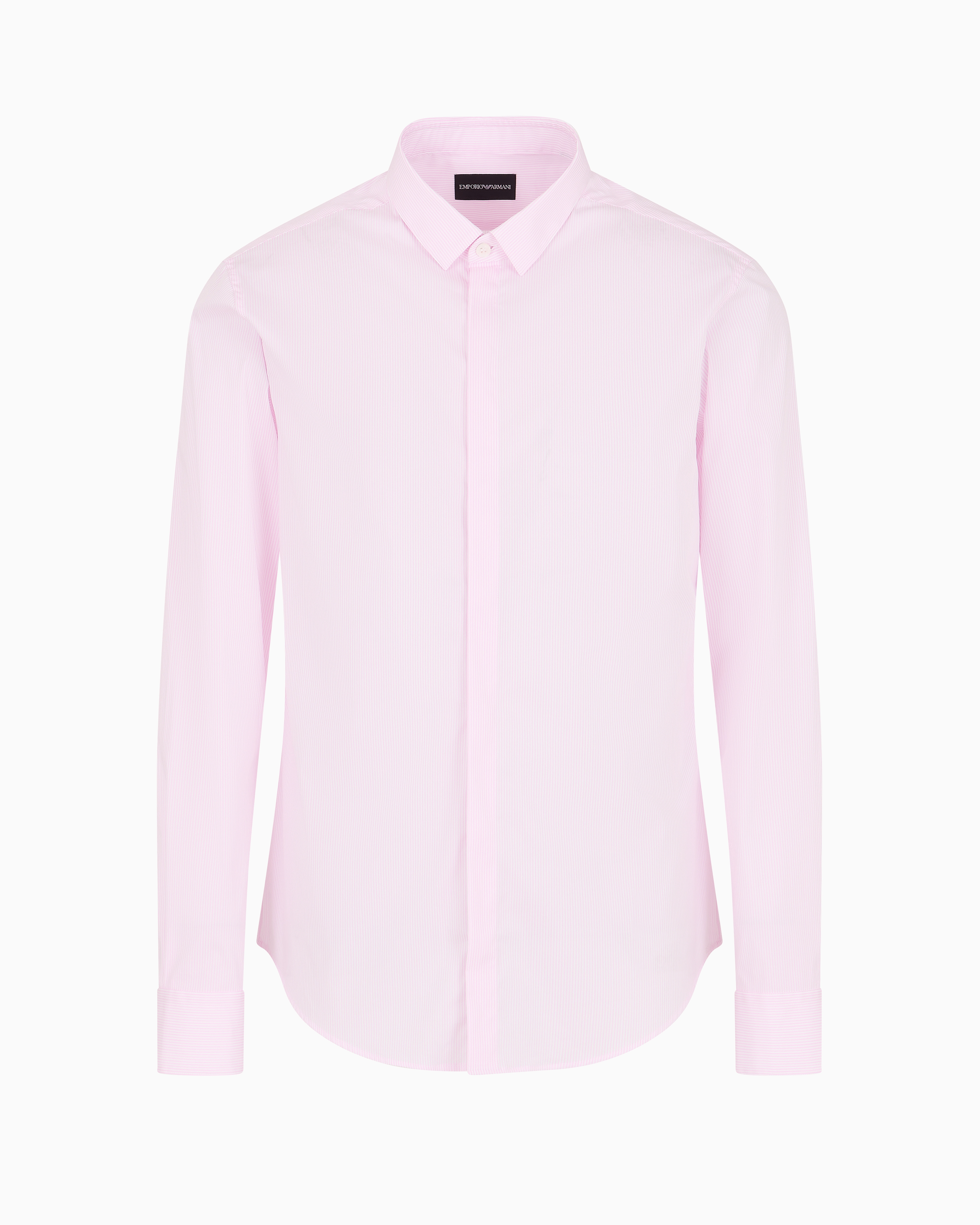 Emporio Armani Official Store Classic Shirts In Pink